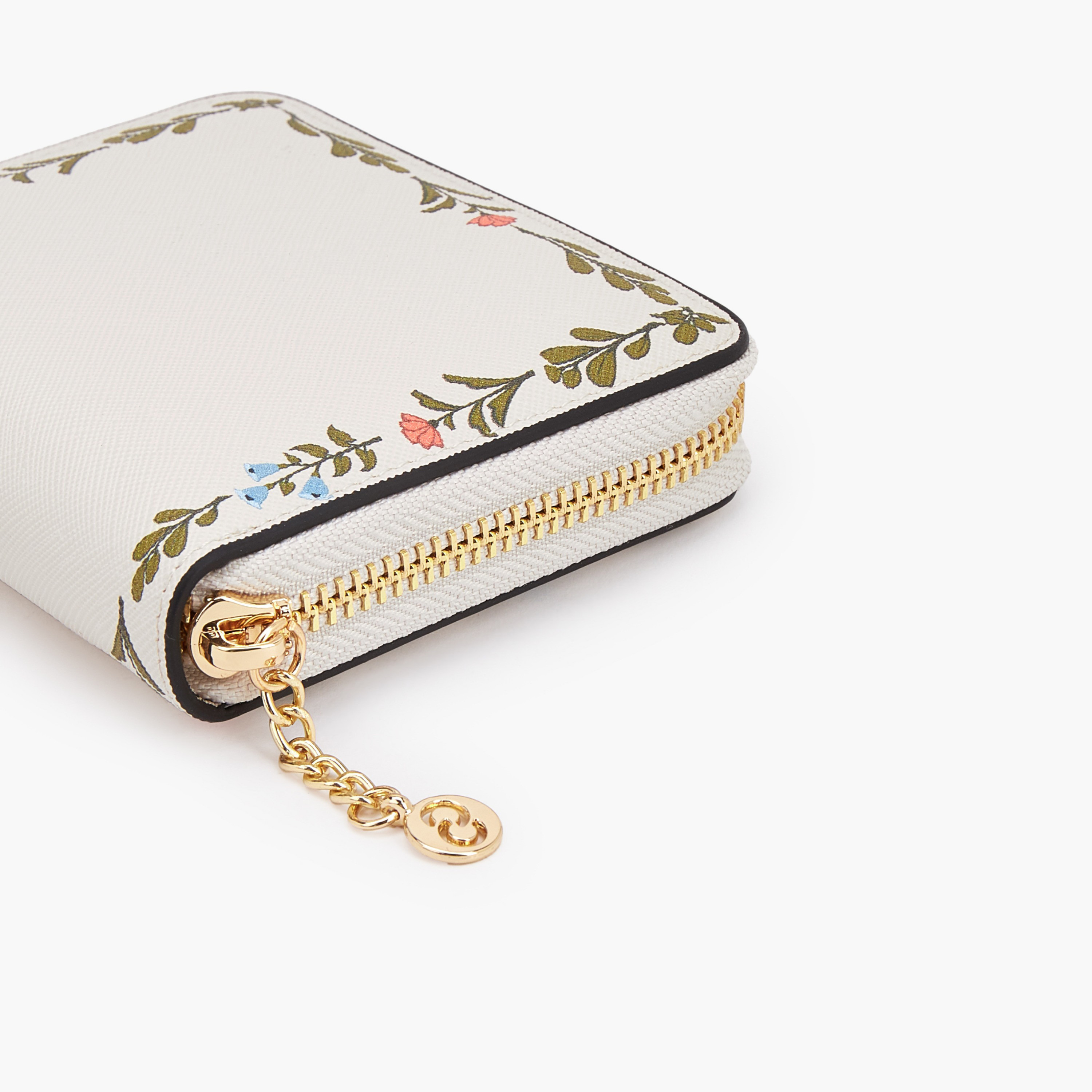 Celeste Floral Print Wallet with Zip Closure-women-bagsandwallets-wallets-image-5