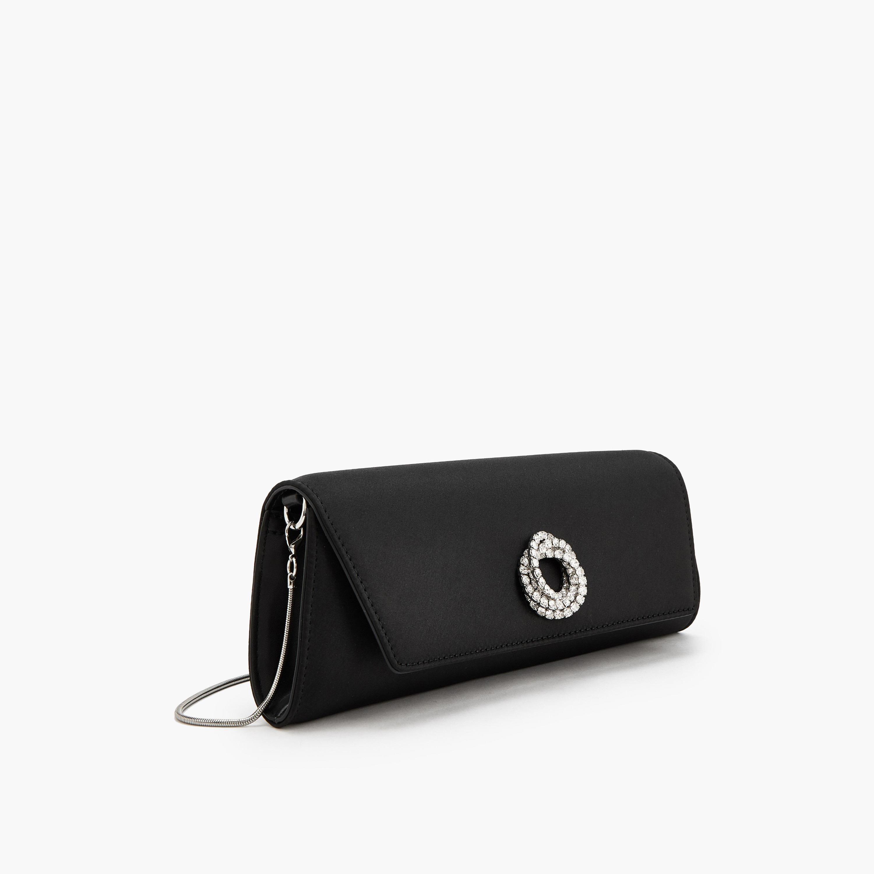 شنطة كلاتش مزينة بحزام سلسلة قابل للفصل من سيليست-women-bagsandwallets-handbags-image-3