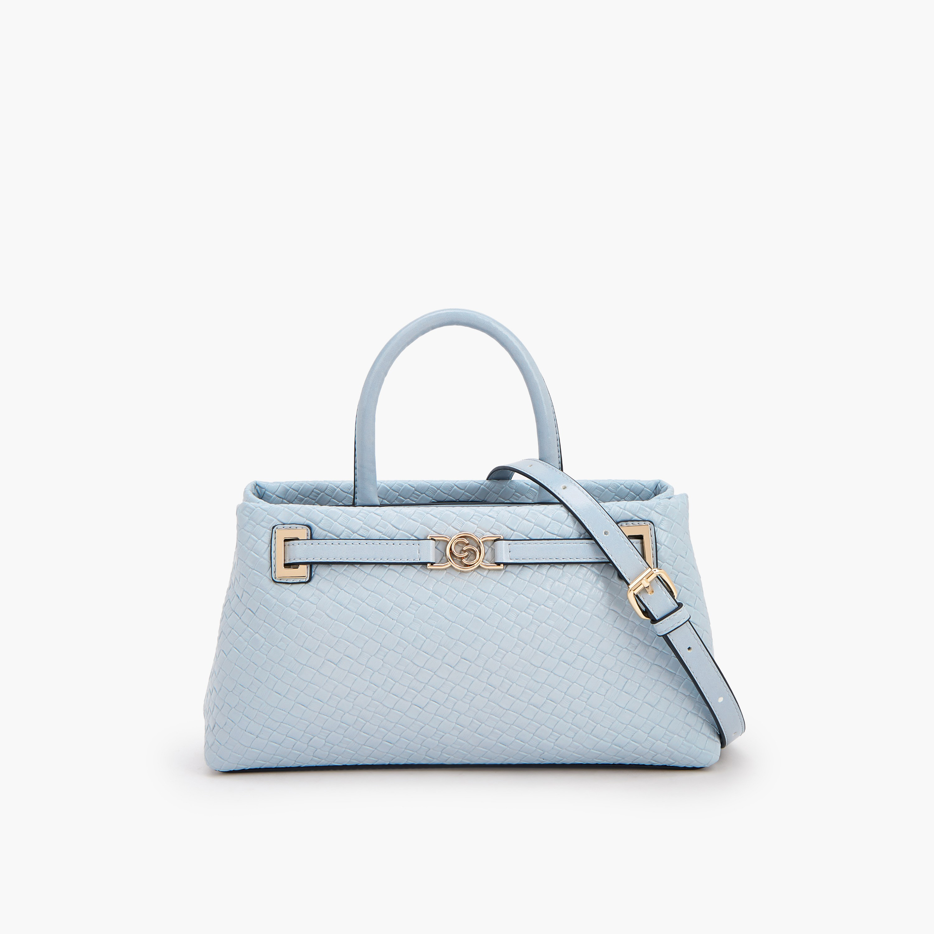 Celeste Textured Satchel Bag with Detachable Strap-women-bagsandwallets-handbags-image-1