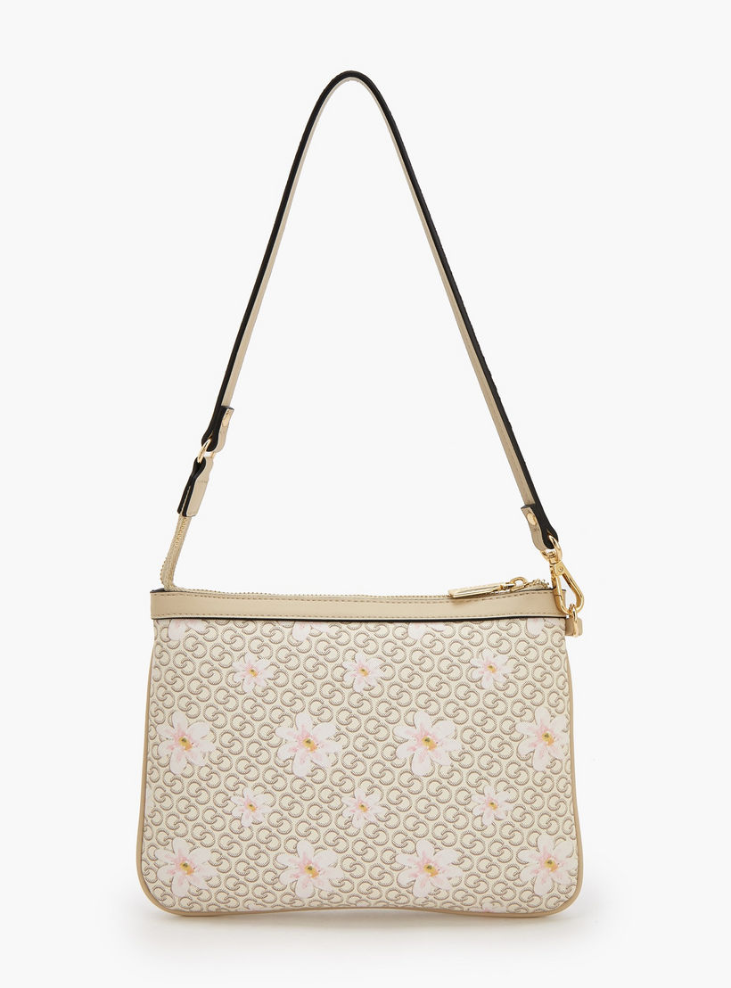 شنطة كتف بطبعات مونوجرام ومقبض حزام من سيليست-women-bagsandwallets-handbags-image-3