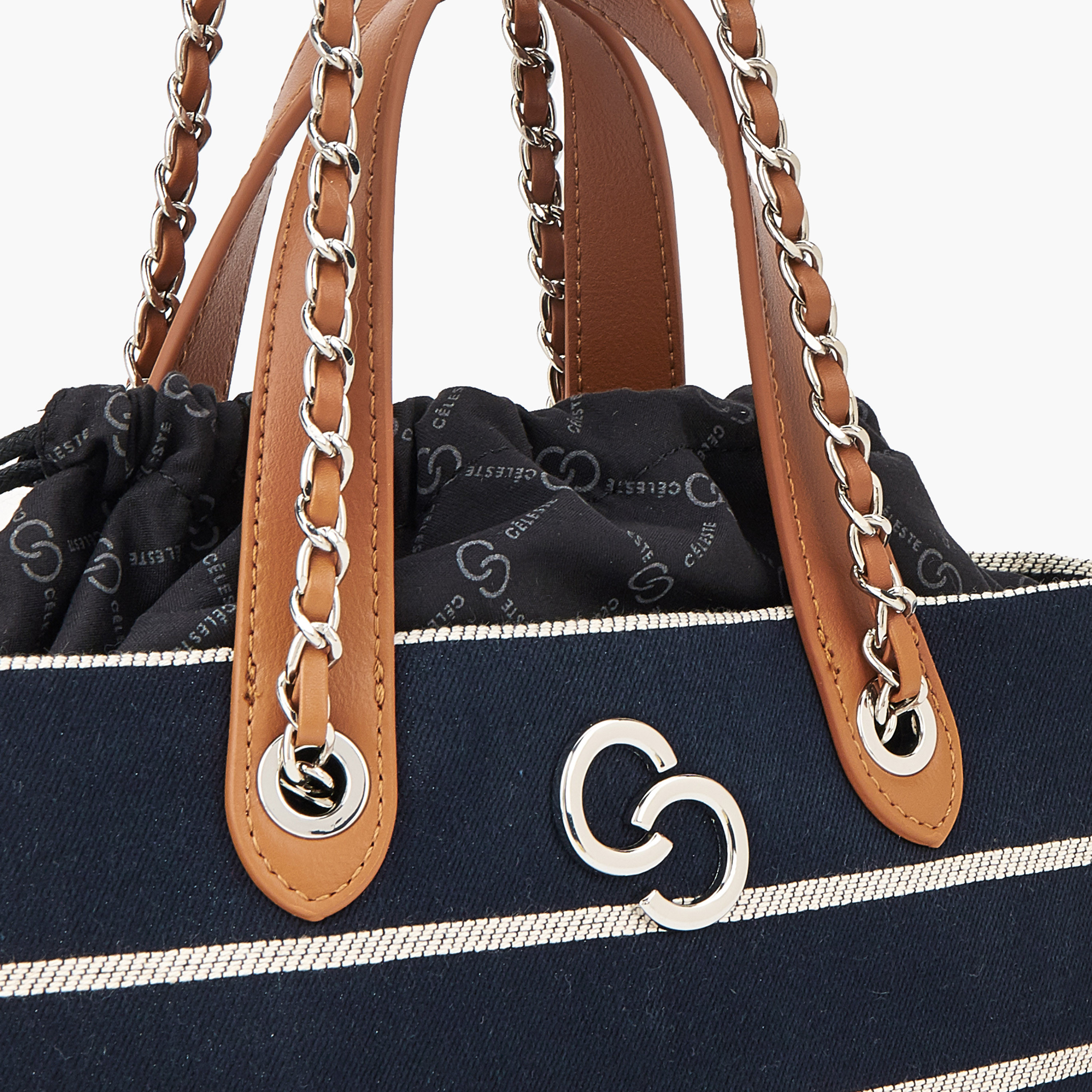 شنطة توتي مقلمة بمقبض مزدوج من سيليست-women-bagsandwallets-handbags-image-3