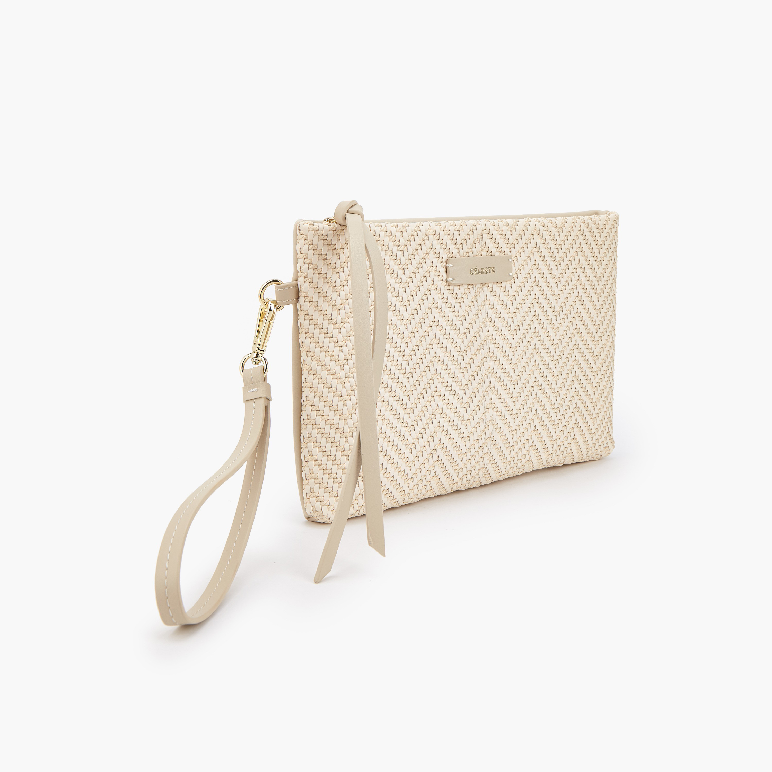 شنطة كلاتش بارزة الملمس بحزام معصم من سيليست-women-bagsandwallets-handbags-image-2