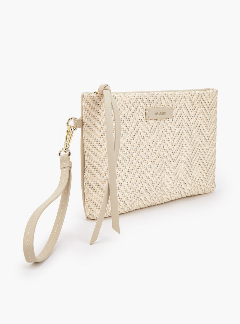 شنطة كلاتش بارزة الملمس بحزام معصم من سيليست-women-bagsandwallets-handbags-image-2