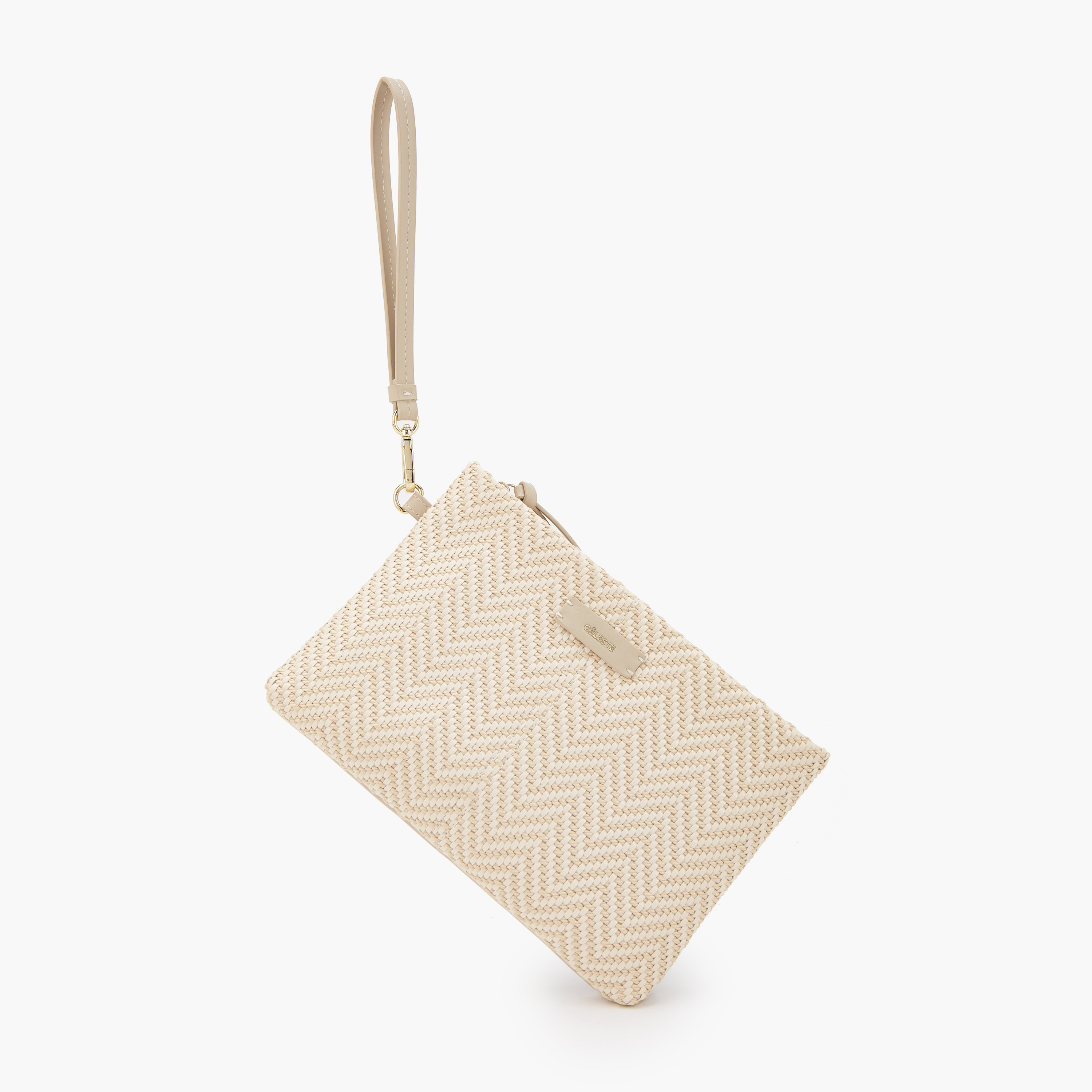 شنطة كلاتش بارزة الملمس بحزام معصم من سيليست-women-bagsandwallets-handbags-image-6