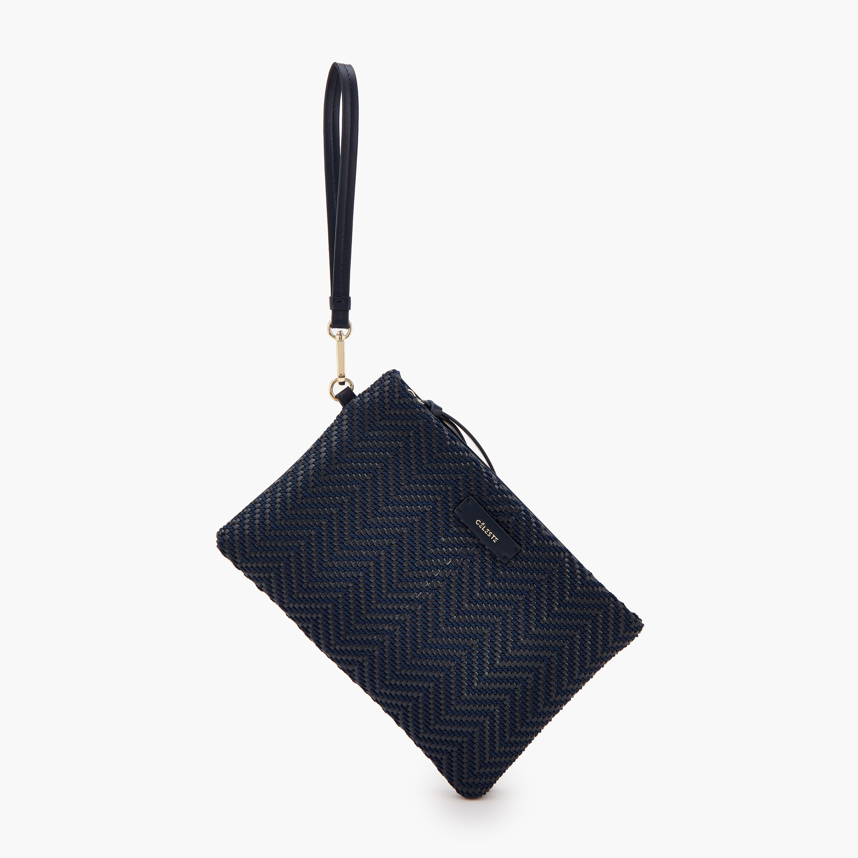 Celeste Woven Textured Clutch with Wristlet-women-bagsandwallets-handbags-image-6