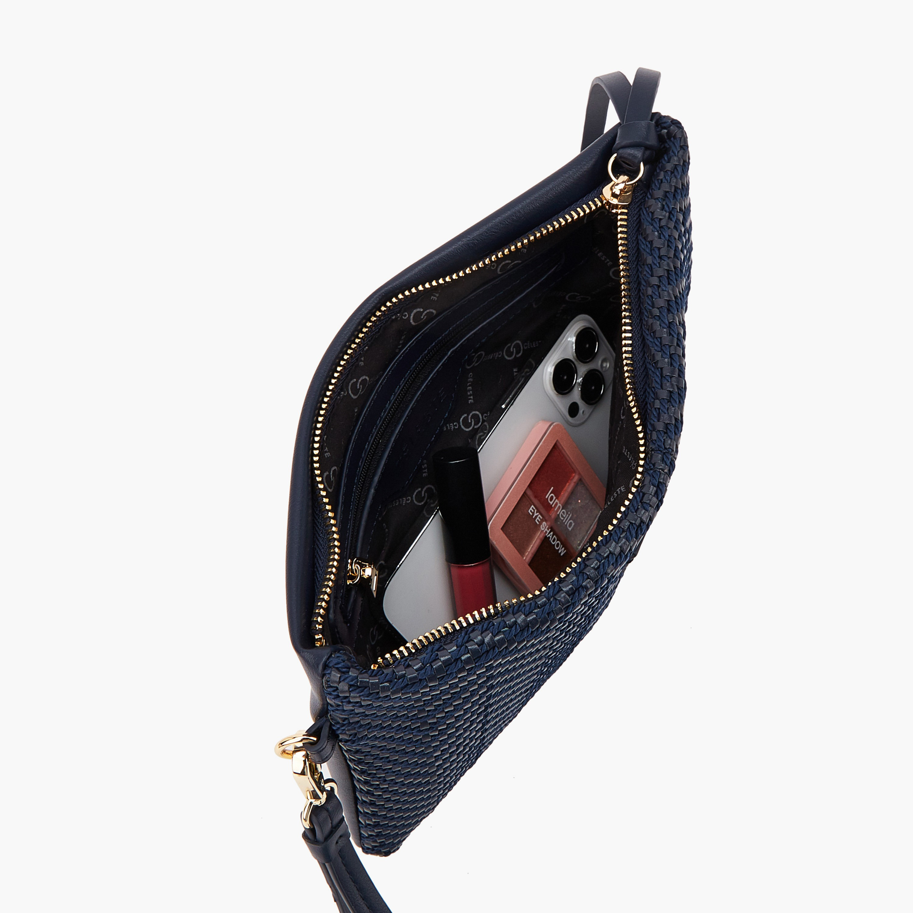 Celeste Woven Textured Clutch with Wristlet-women-bagsandwallets-handbags-image-7