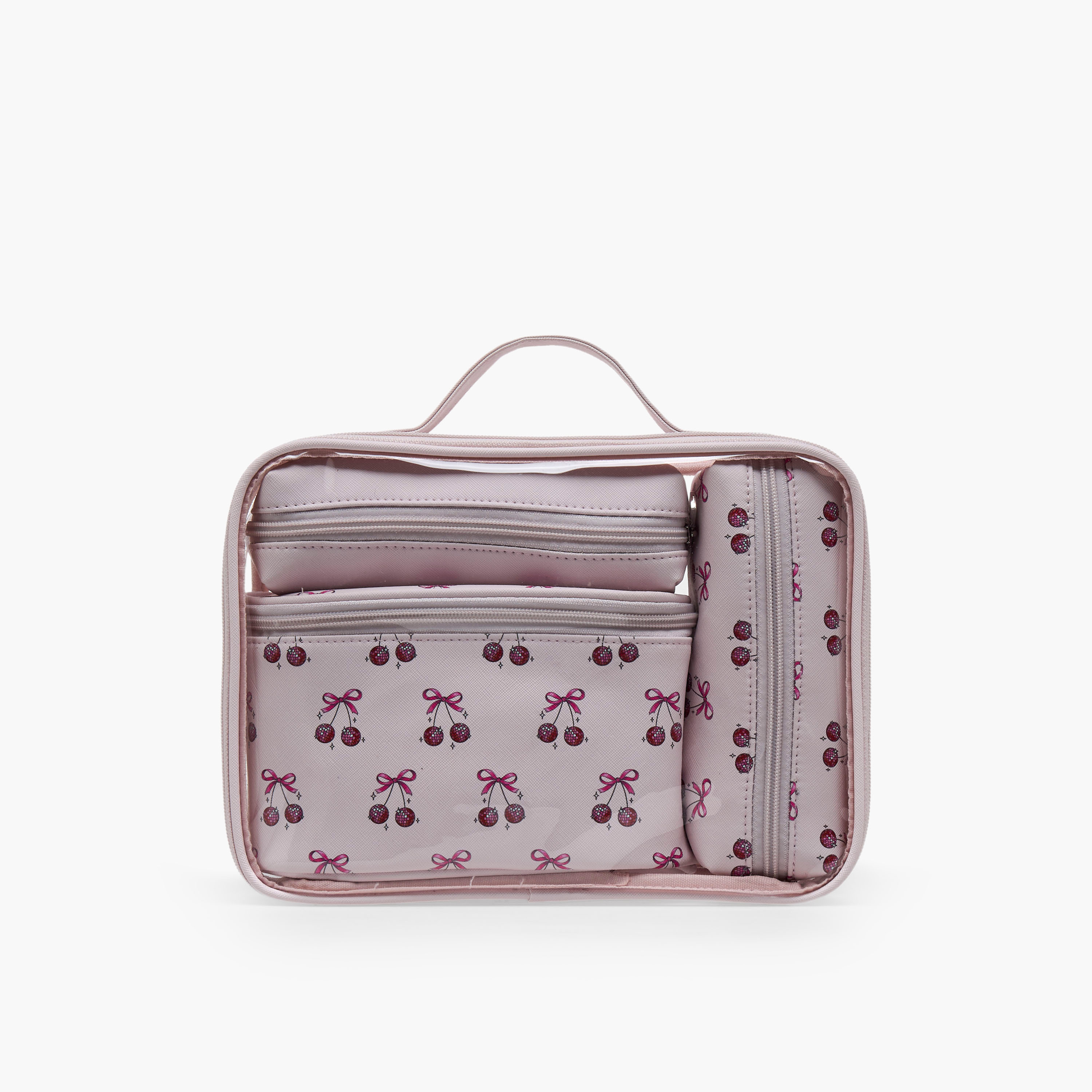 Assorted 4-Piece Cosmetic Bag Set-household-storage-cosmeticorganizing-makeuporganizersandsets-image-2