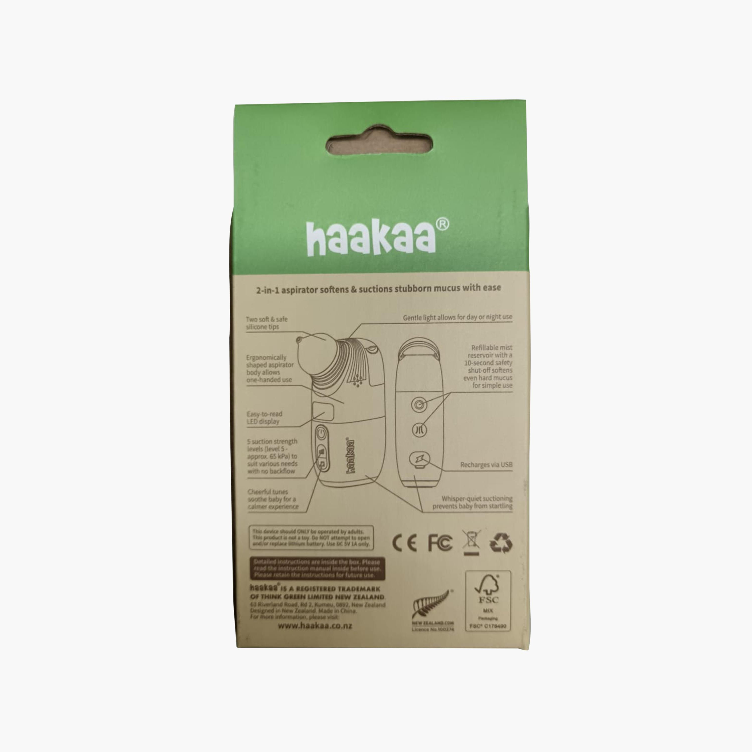 Haakaa 2-in-1 Electric Baby Nasal Aspirator with Sprayer-baby-healthandsafety-thermometersandaspirators-image-6