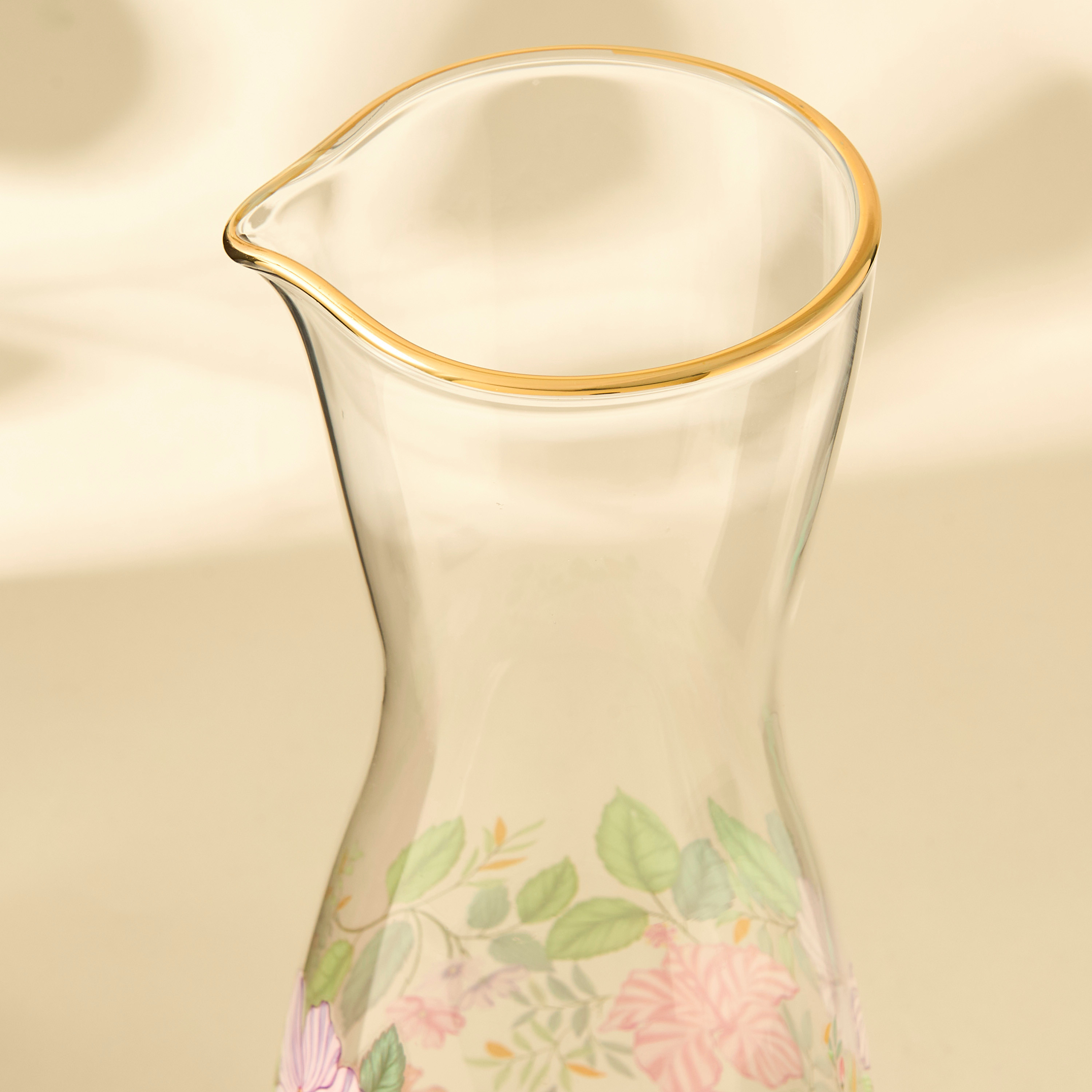 Summer Hot Flower Printed 5-Piece Carafe and Glass Set-household-dining-glassware-drinkingglasses-image-5