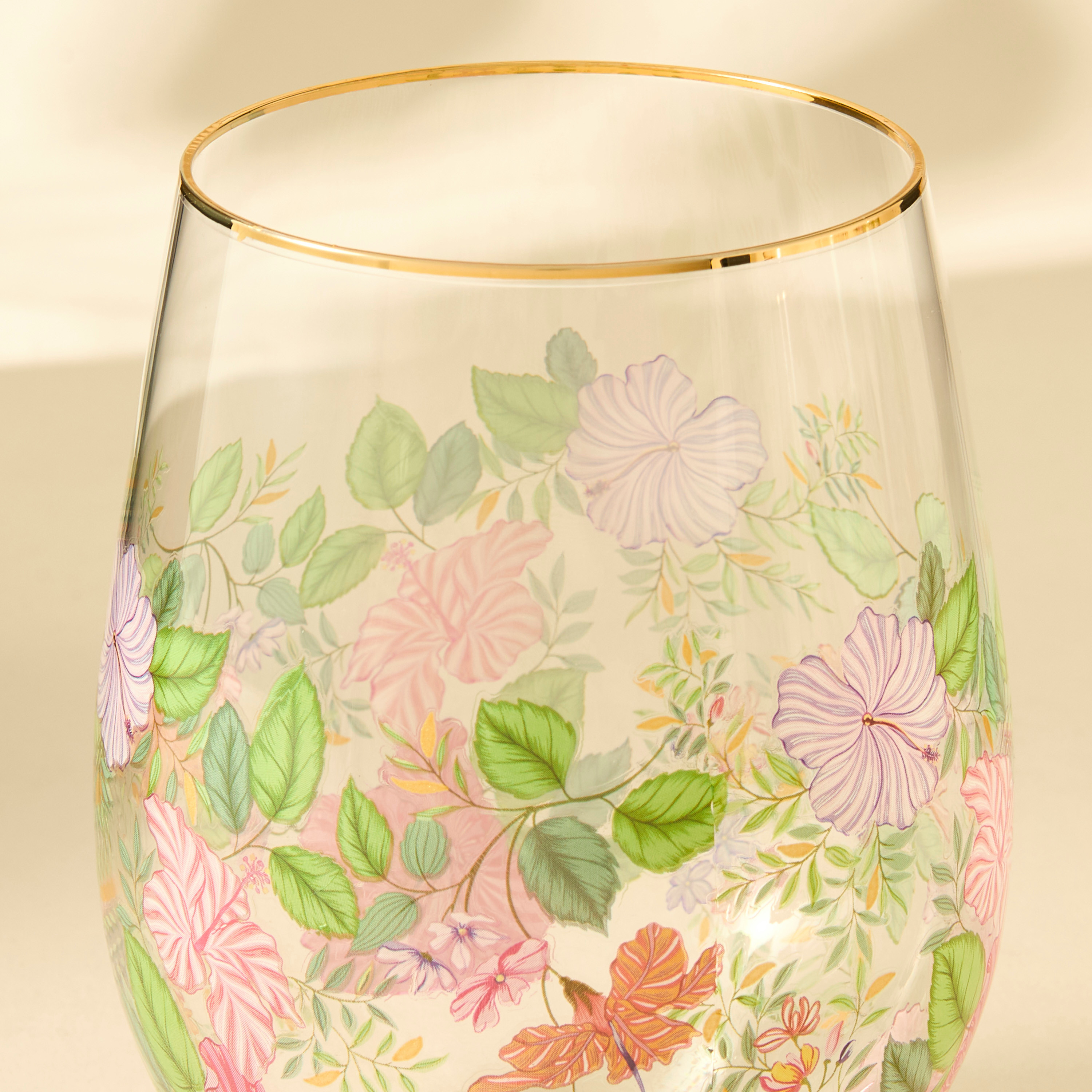 Summer Hot Flower Printed 5-Piece Carafe and Glass Set-household-dining-glassware-drinkingglasses-image-6