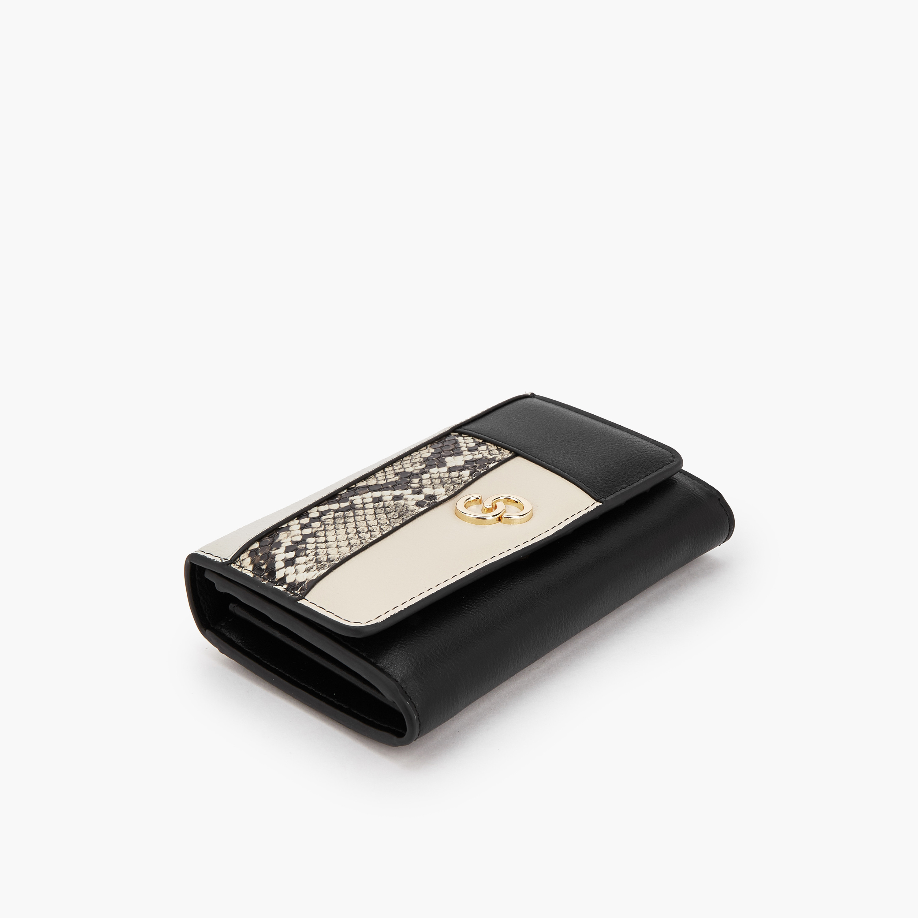 Celeste Panelled Wallet with Flap Closure-women-bagsandwallets-wallets-image-4