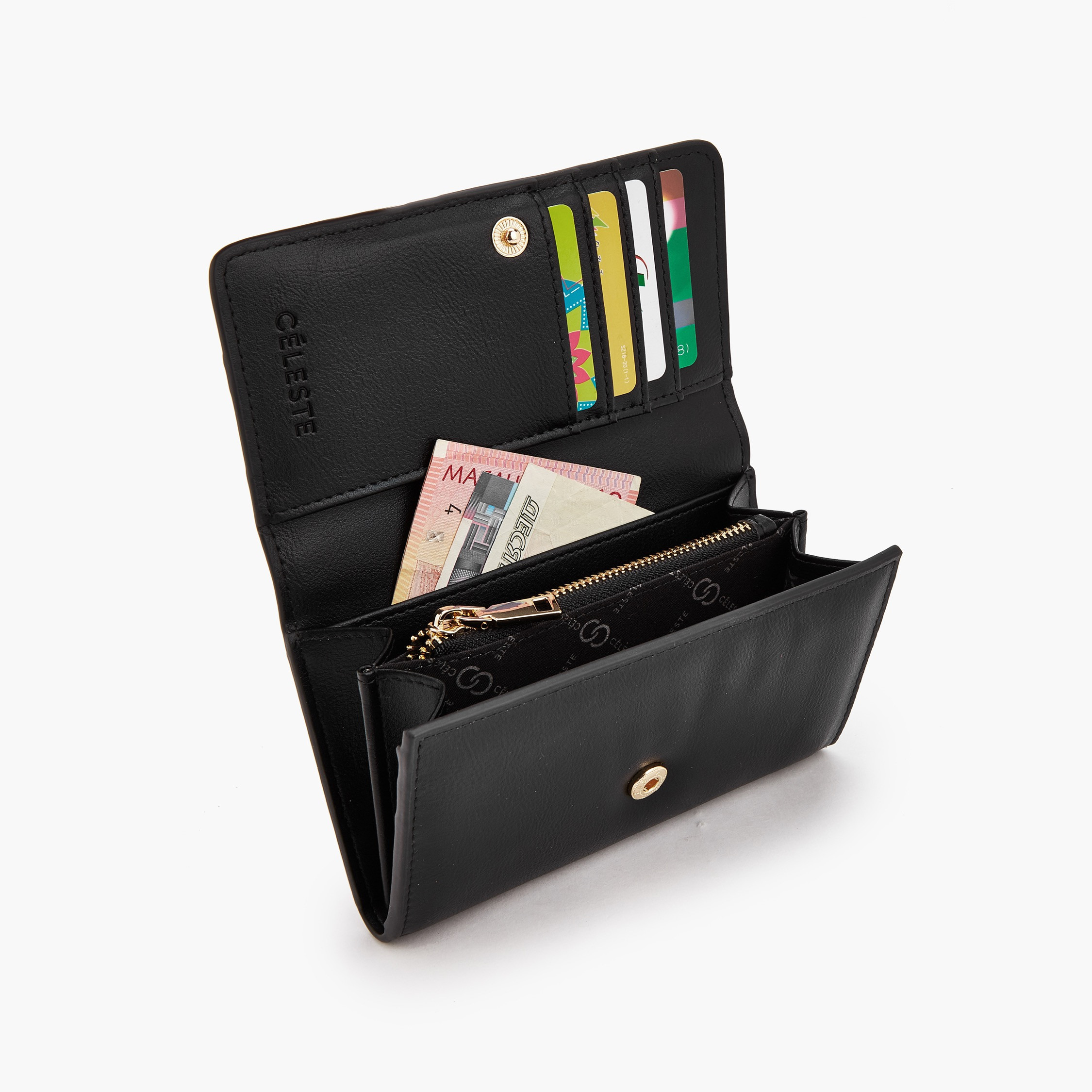 Celeste Panelled Wallet with Flap Closure-women-bagsandwallets-wallets-image-7
