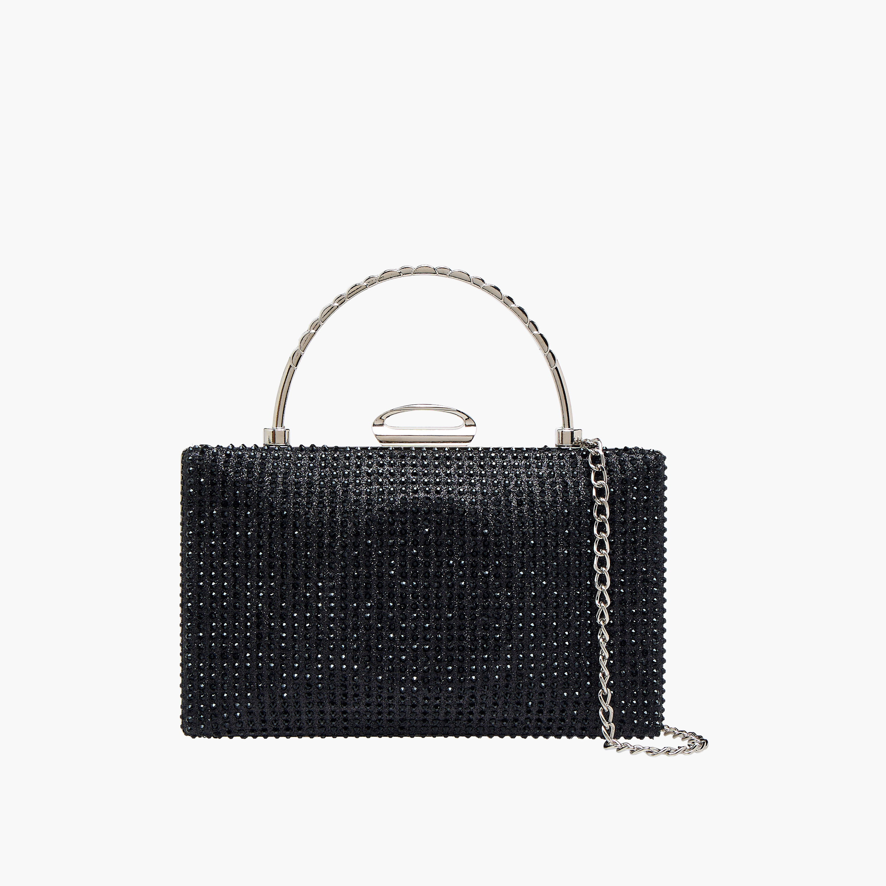 Sasha Embellished Clutch with Detachable Chain Strap-women-bagsandwallets-handbags-image-1