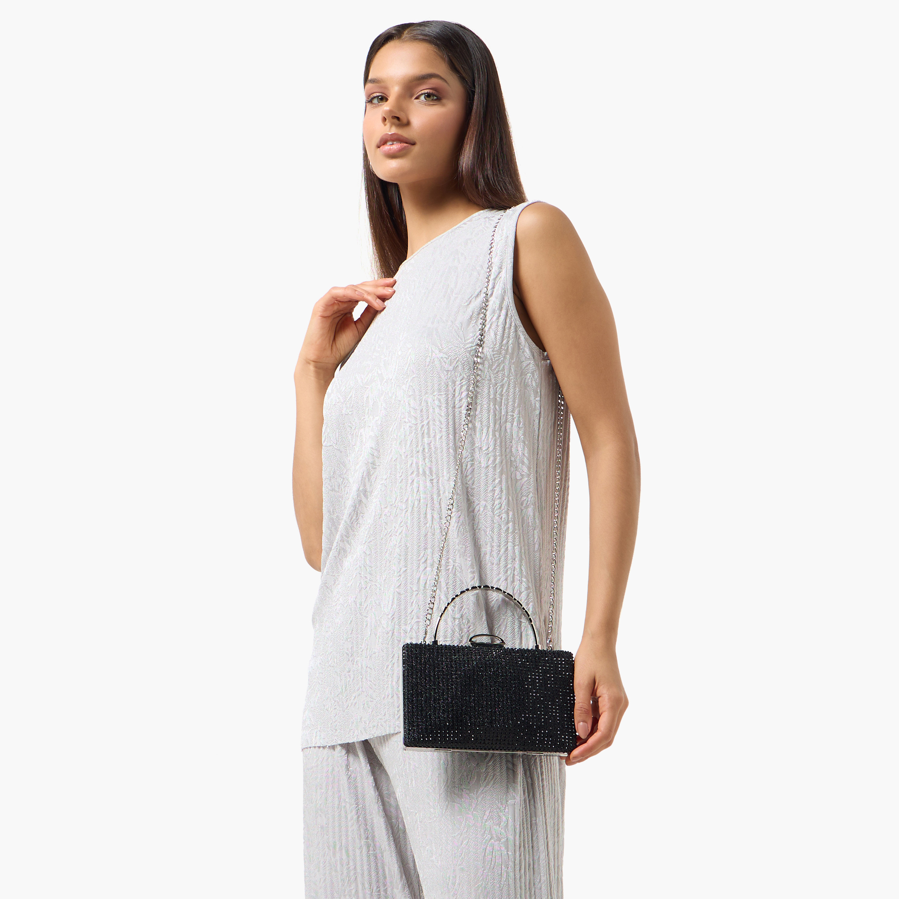 Sasha Embellished Clutch with Detachable Chain Strap-women-bagsandwallets-handbags-image-2