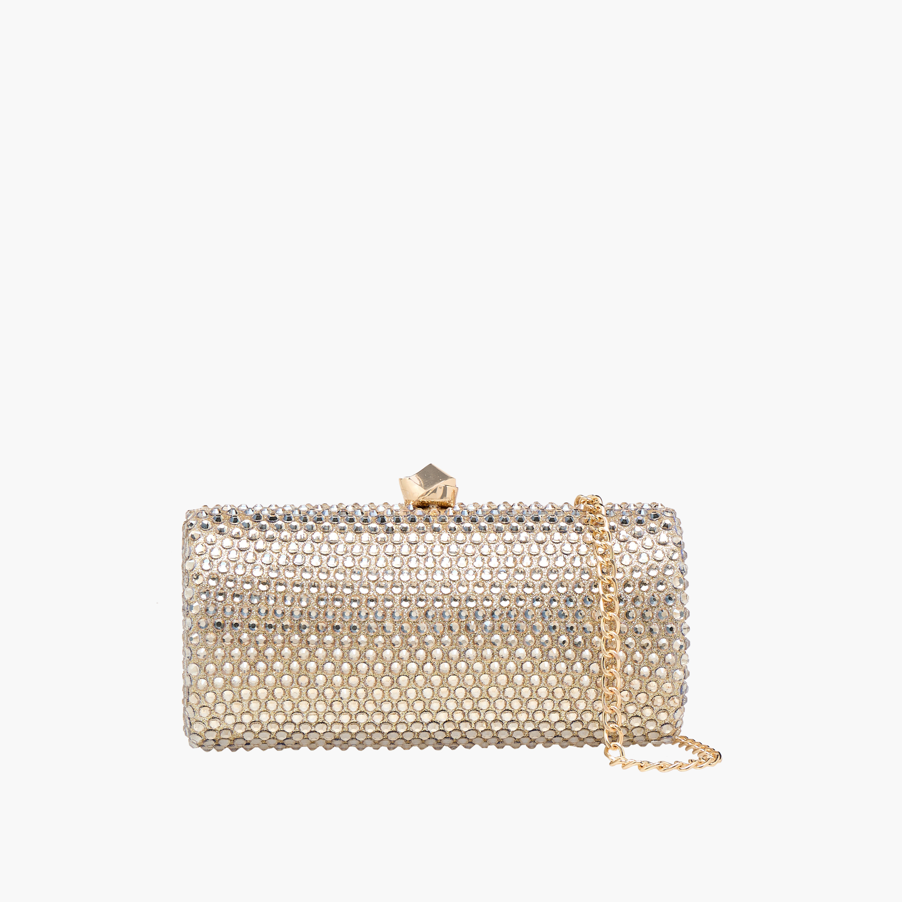 Sasha Embellished Clutch with Detachable Chain Strap-women-bagsandwallets-handbags-image-1