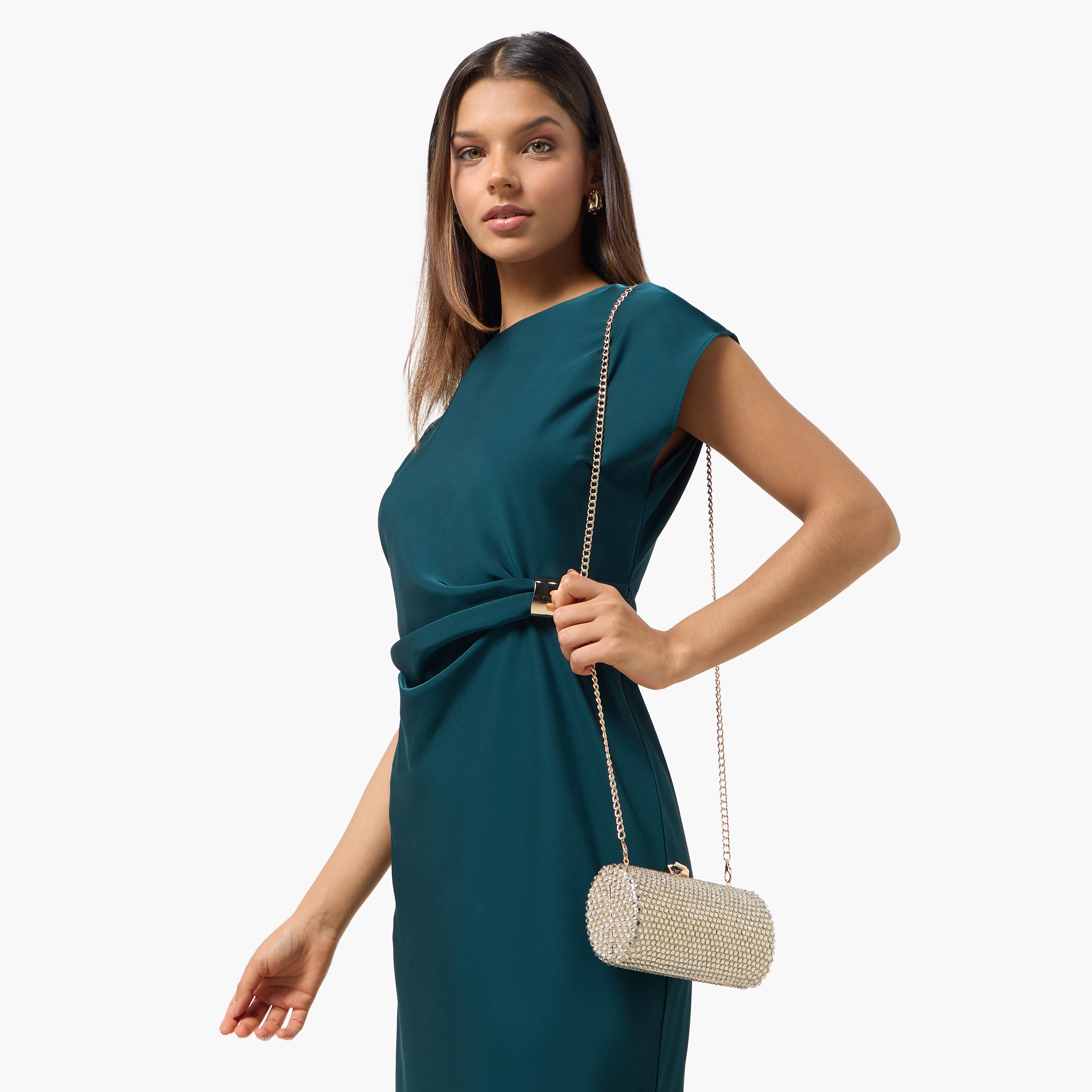 Sasha Embellished Clutch with Detachable Chain Strap-women-bagsandwallets-handbags-image-2