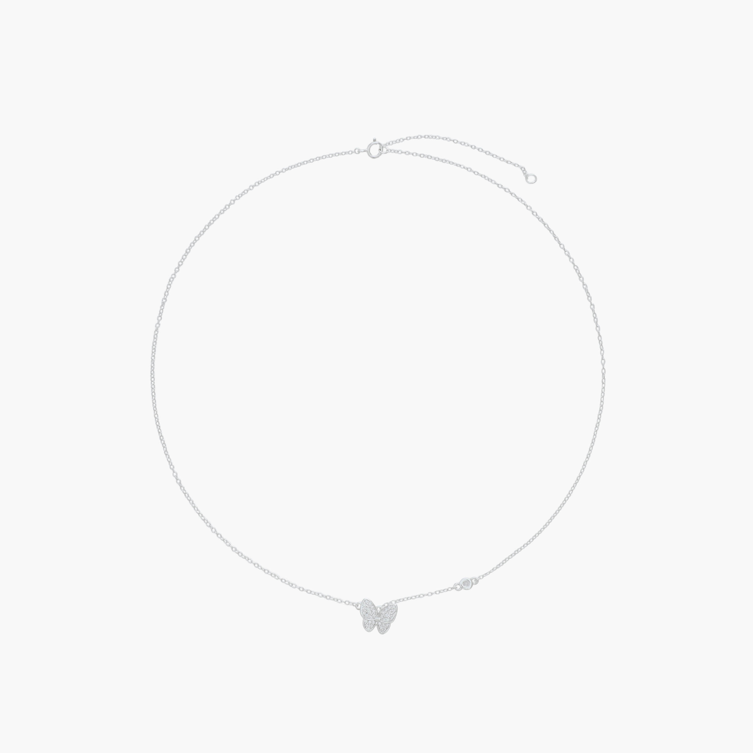 عقد بلون فضي ودلاية-women-watchesandjewellery-jewellery-necklacesandpendants-image-1