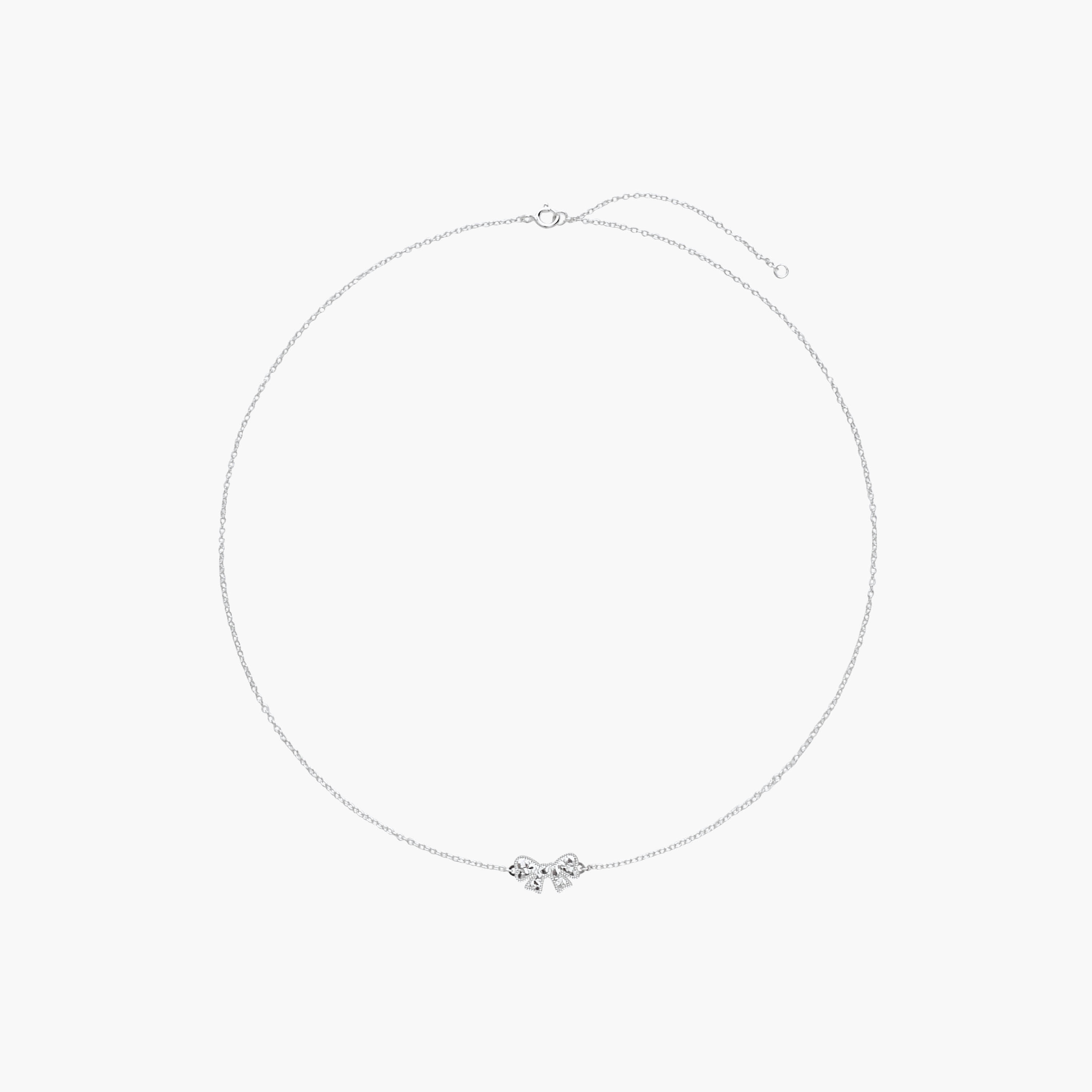 عقد بلون فضي ودلاية فيونكة-women-watchesandjewellery-jewellery-necklacesandpendants-image-1