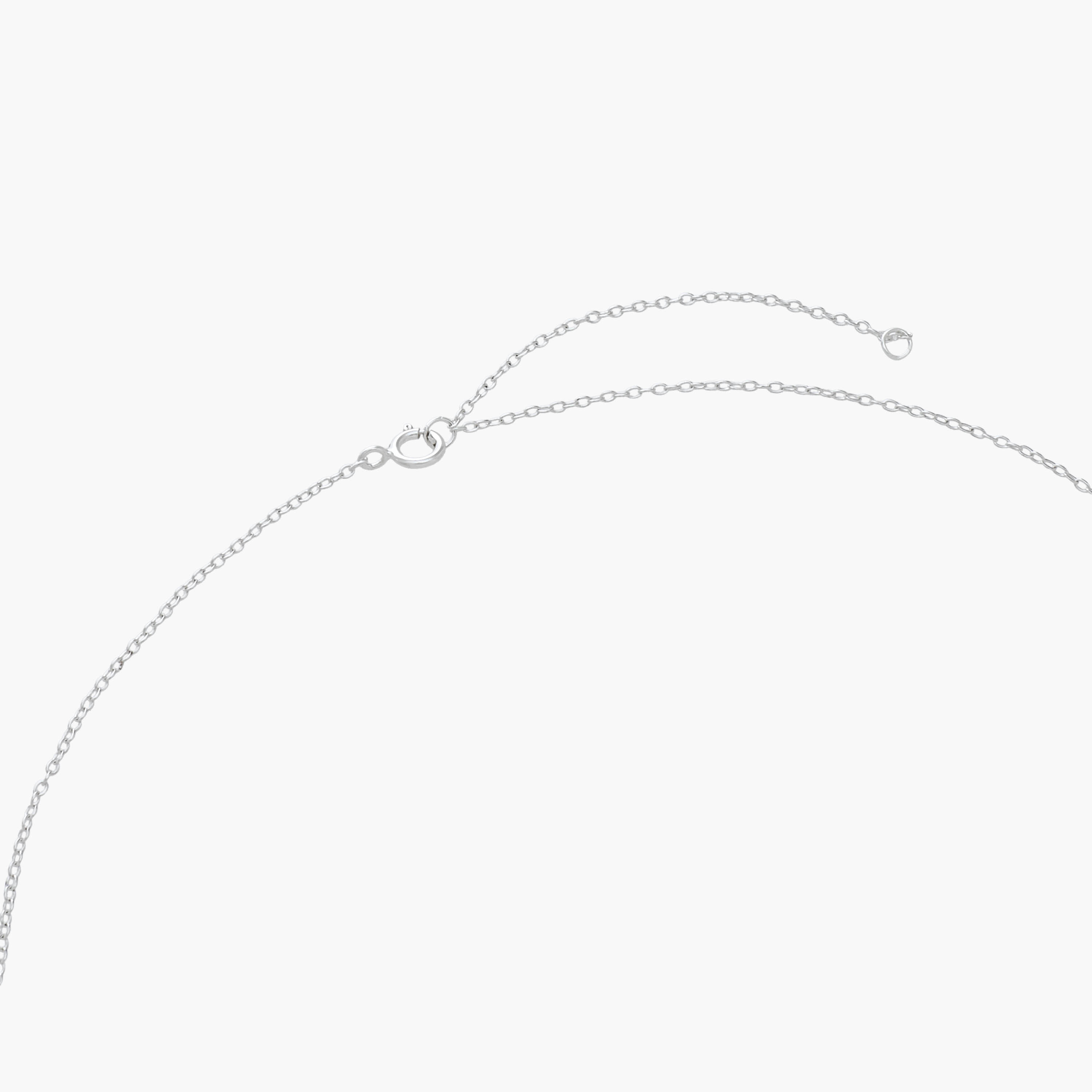 عقد فضي اللون بدلاية مزينة بالأحجار-women-watchesandjewellery-jewellery-necklacesandpendants-image-3