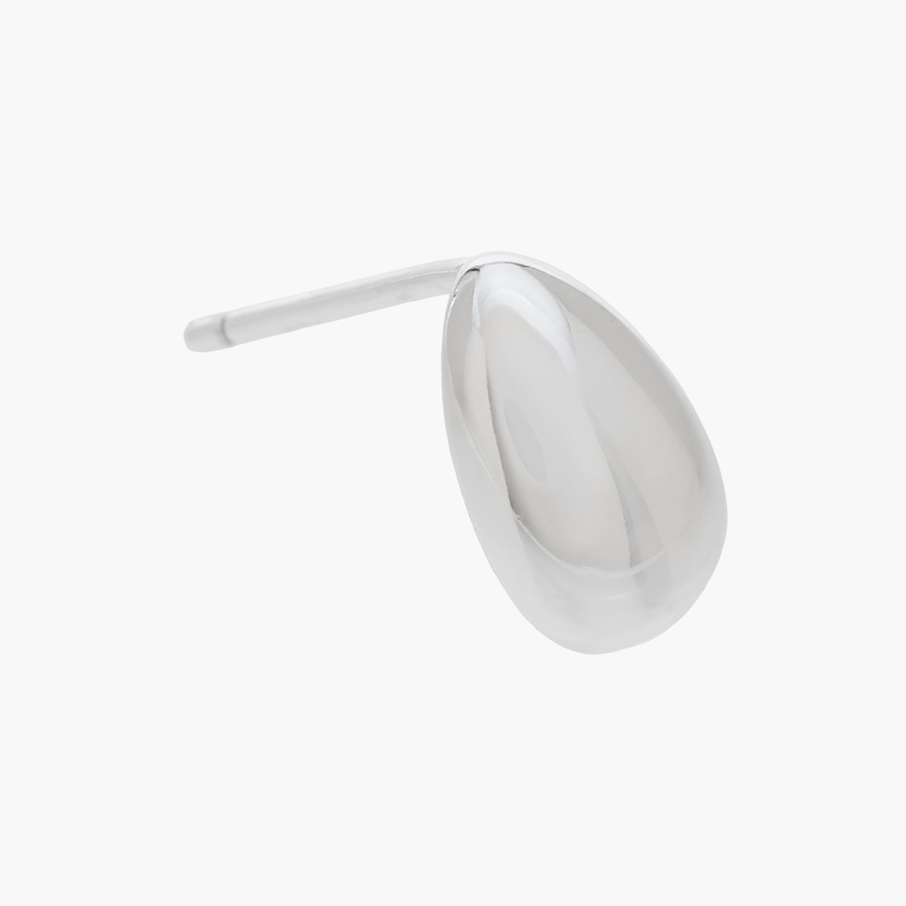 Silver Tone Tear Drop Earrings with Pushback Closure-women-watchesandjewellery-jewellery-earrings-image-3