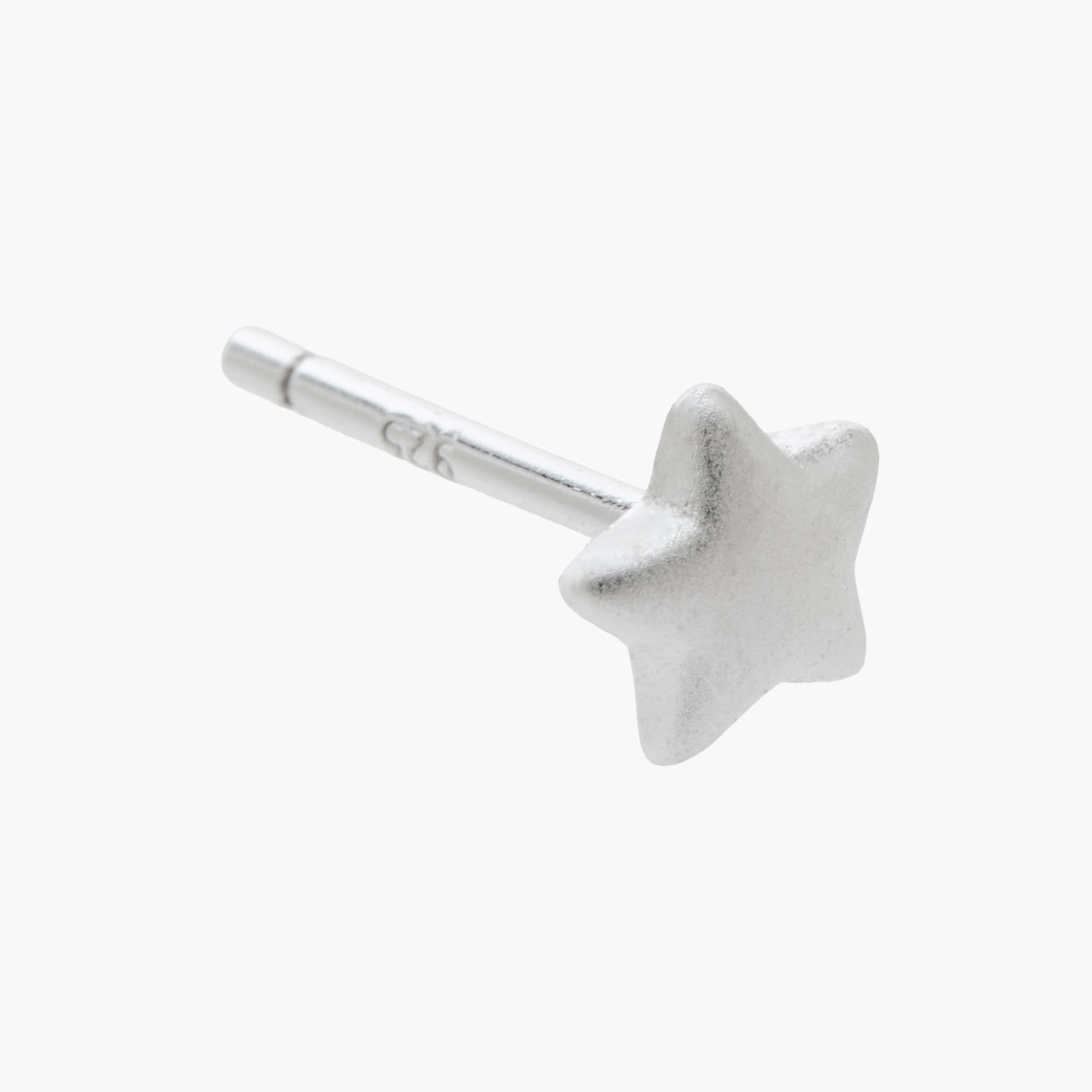 Silver Tone Star Stud Earrings with Pushback Closure-women-watchesandjewellery-jewellery-earrings-image-3
