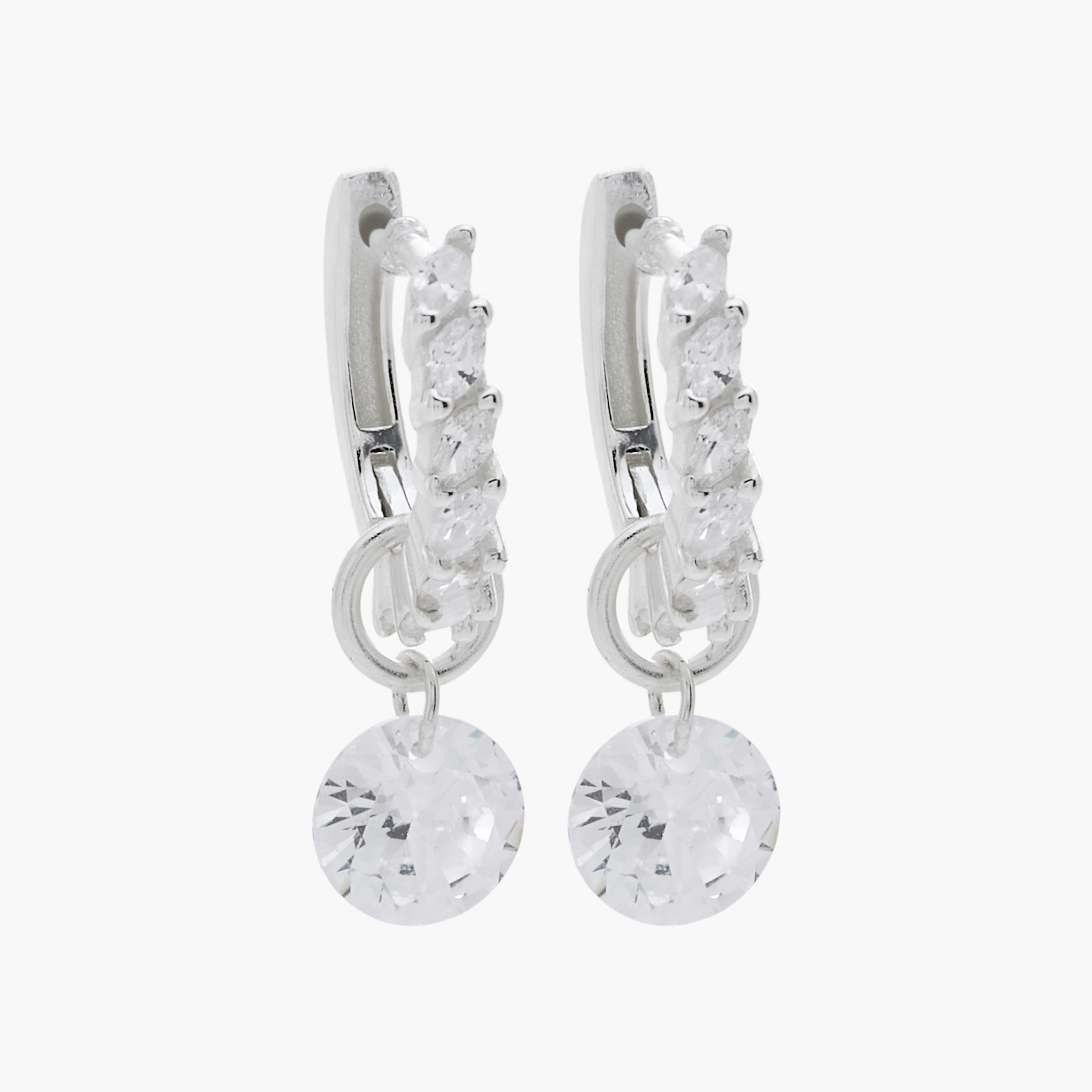 حلق حلقي مزين بلون فضي-women-watchesandjewellery-jewellery-earrings-image-1