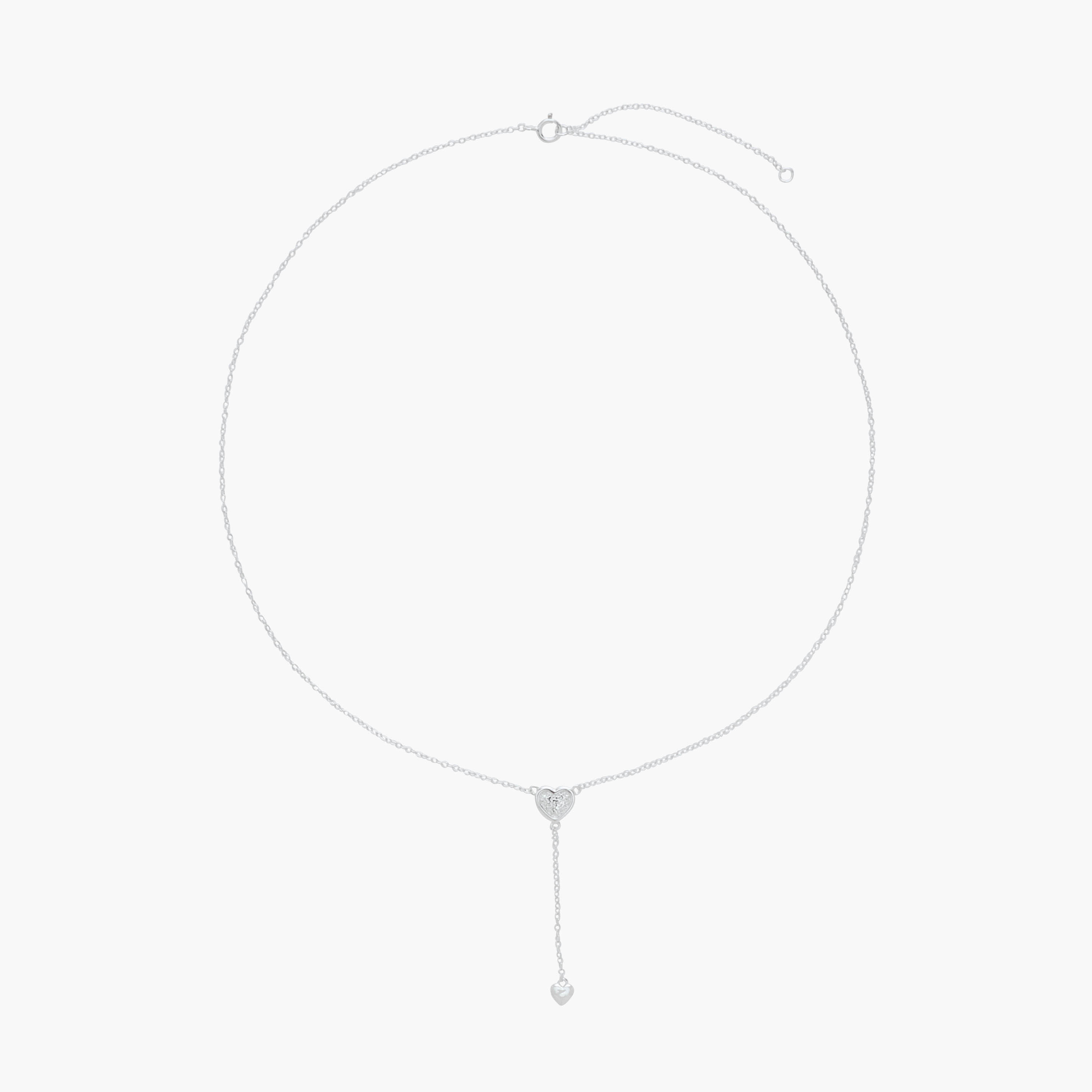 عقد بلون فضي بدلاية متدلية قلب-women-watchesandjewellery-jewellery-necklacesandpendants-image-1