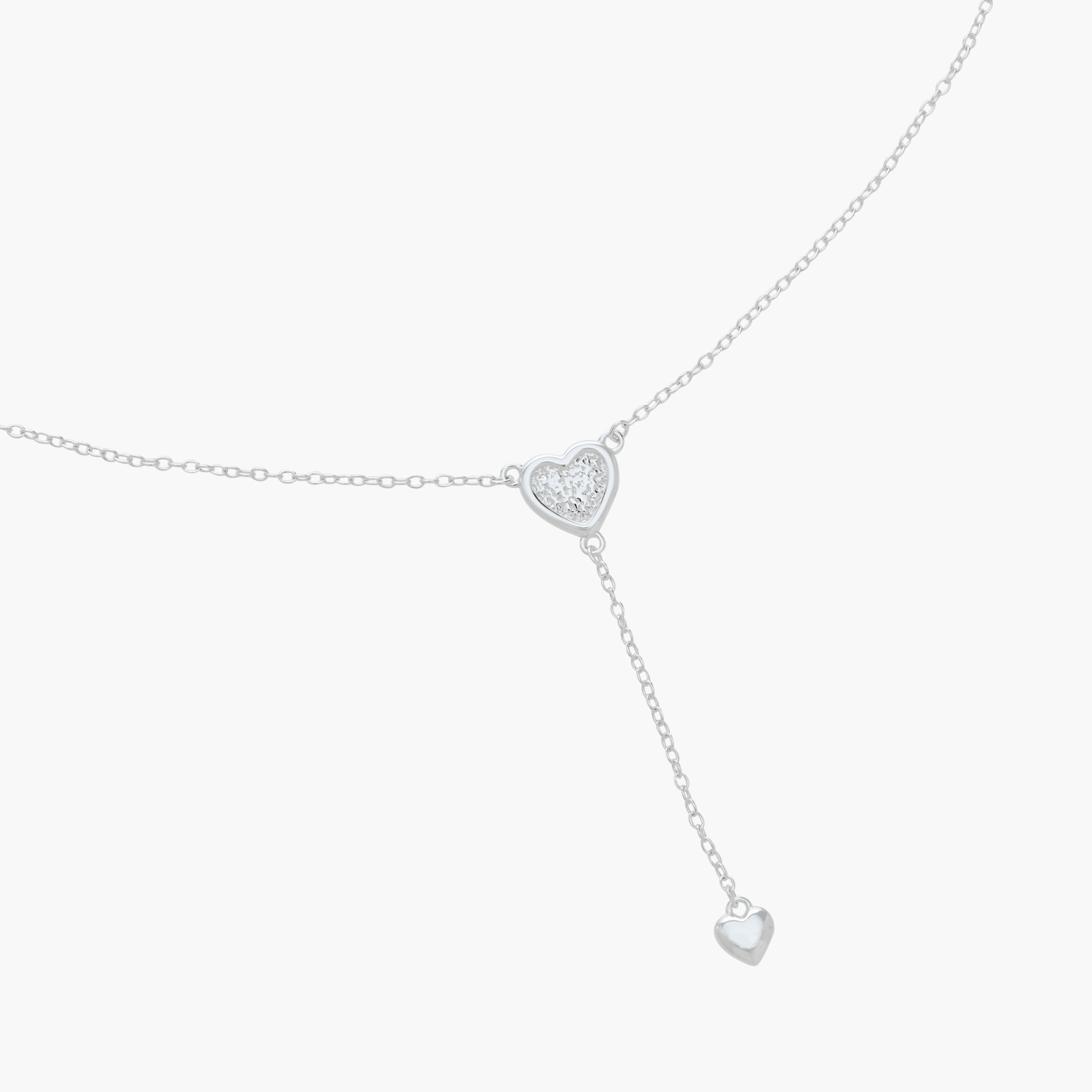 عقد بلون فضي بدلاية متدلية قلب-women-watchesandjewellery-jewellery-necklacesandpendants-image-4