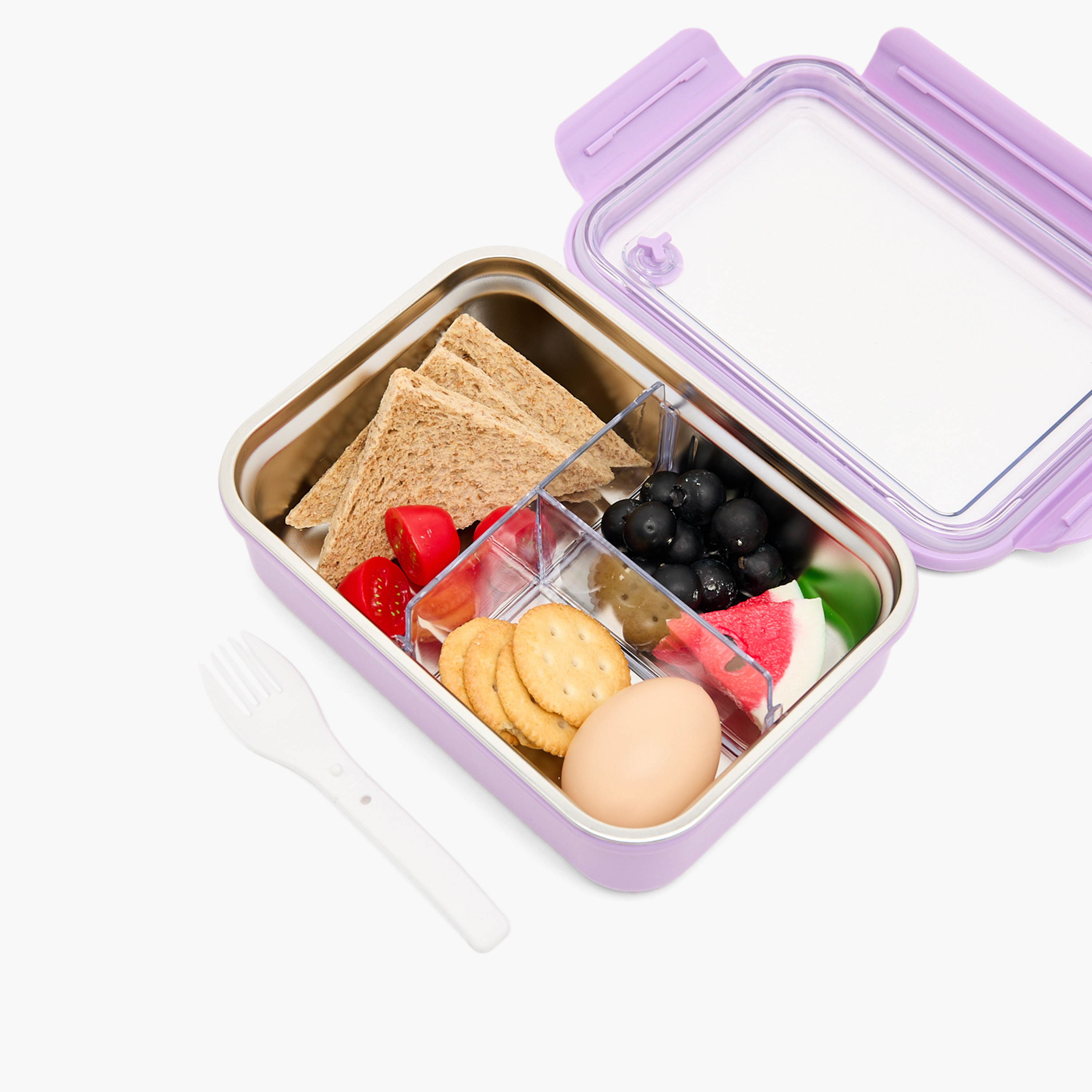 Solid Lunch Box for Kids with Foldable Fork - 1.1 L-school-lunchessentials-lunchboxes-image-10