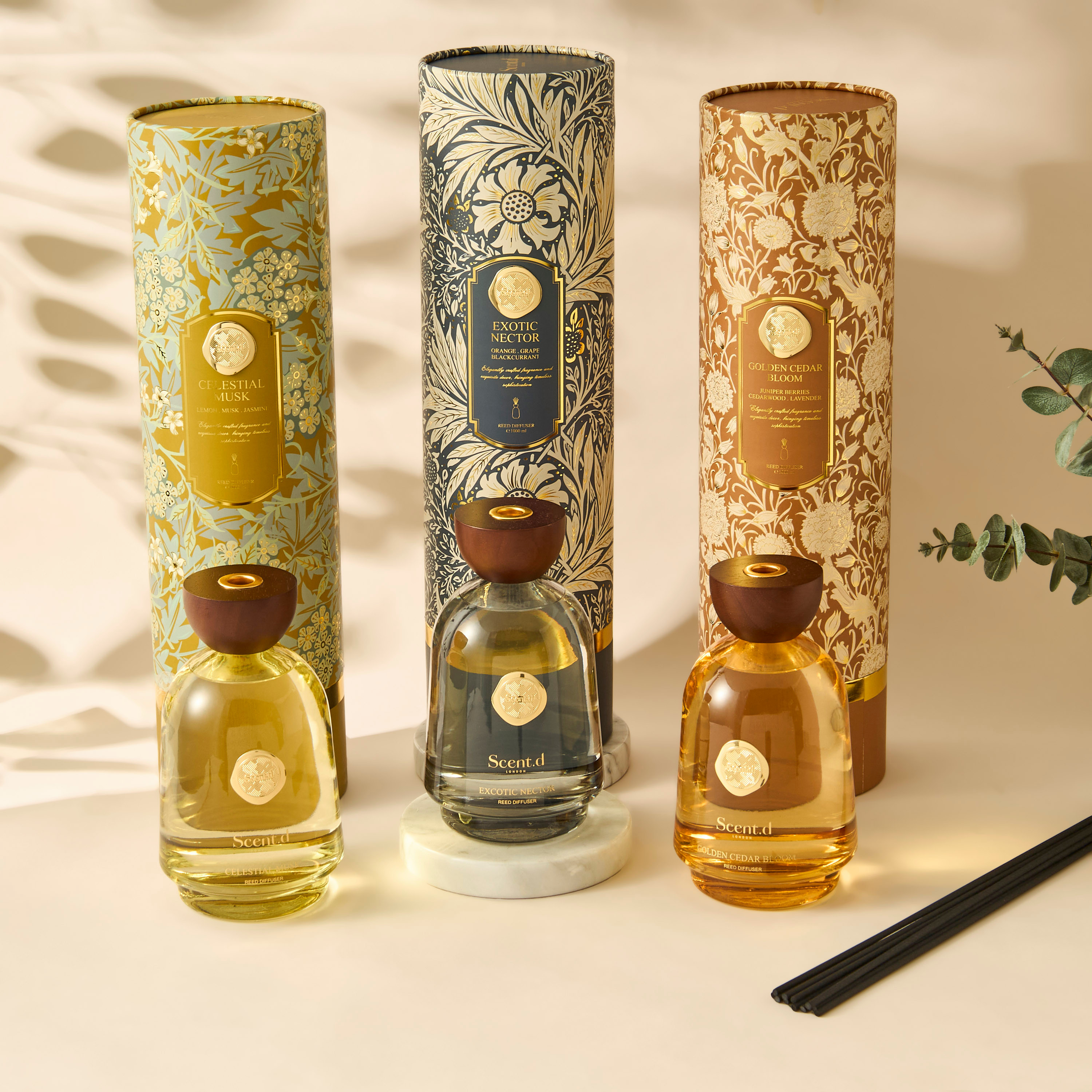 Scent.d London Celestial Musk Reed Diffuser - 1000 ml-household-homefragrance-reeddiffusers-image-5