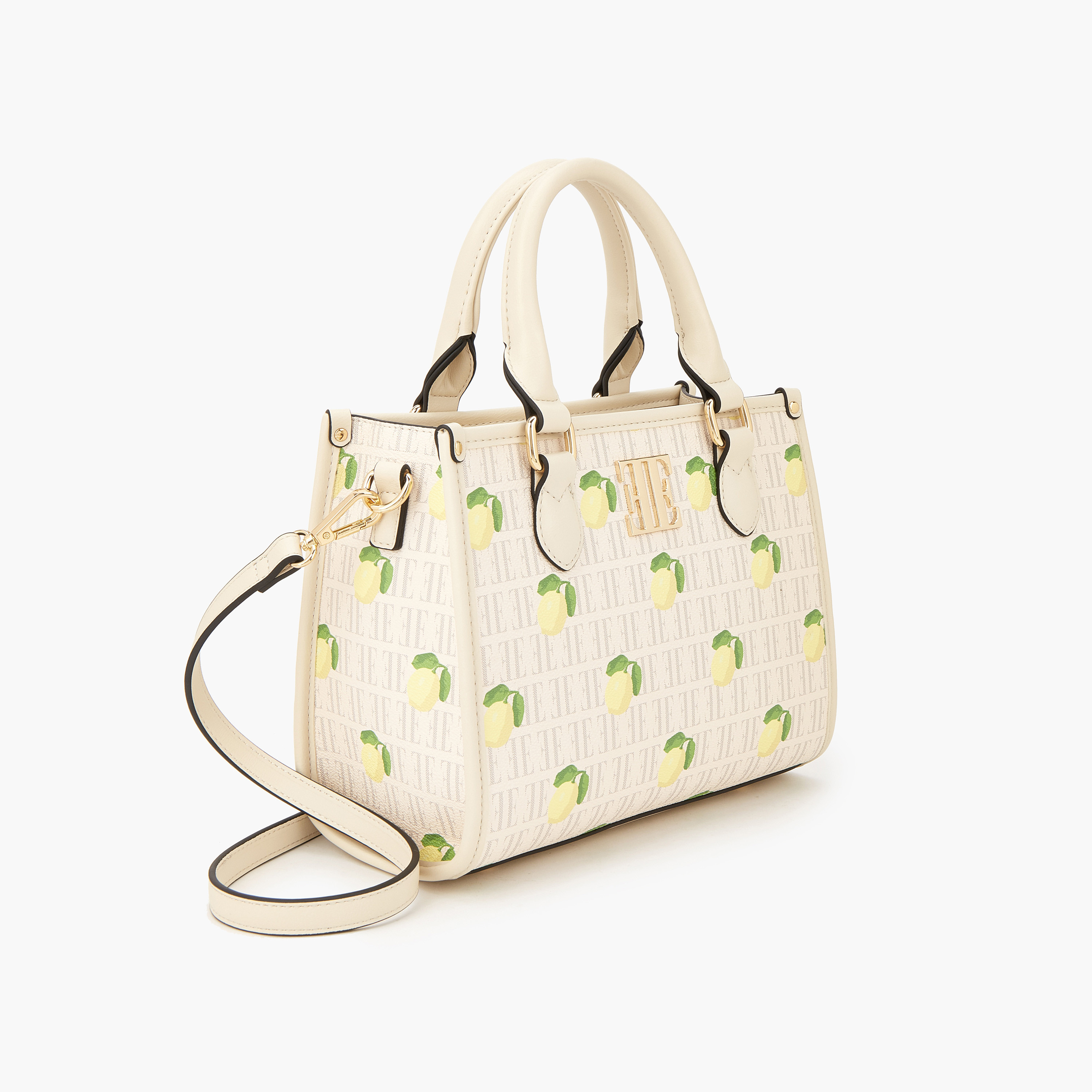 Elle Lemon Print Tote Bag with Detachable Strap-women-bagsandwallets-handbags-image-3