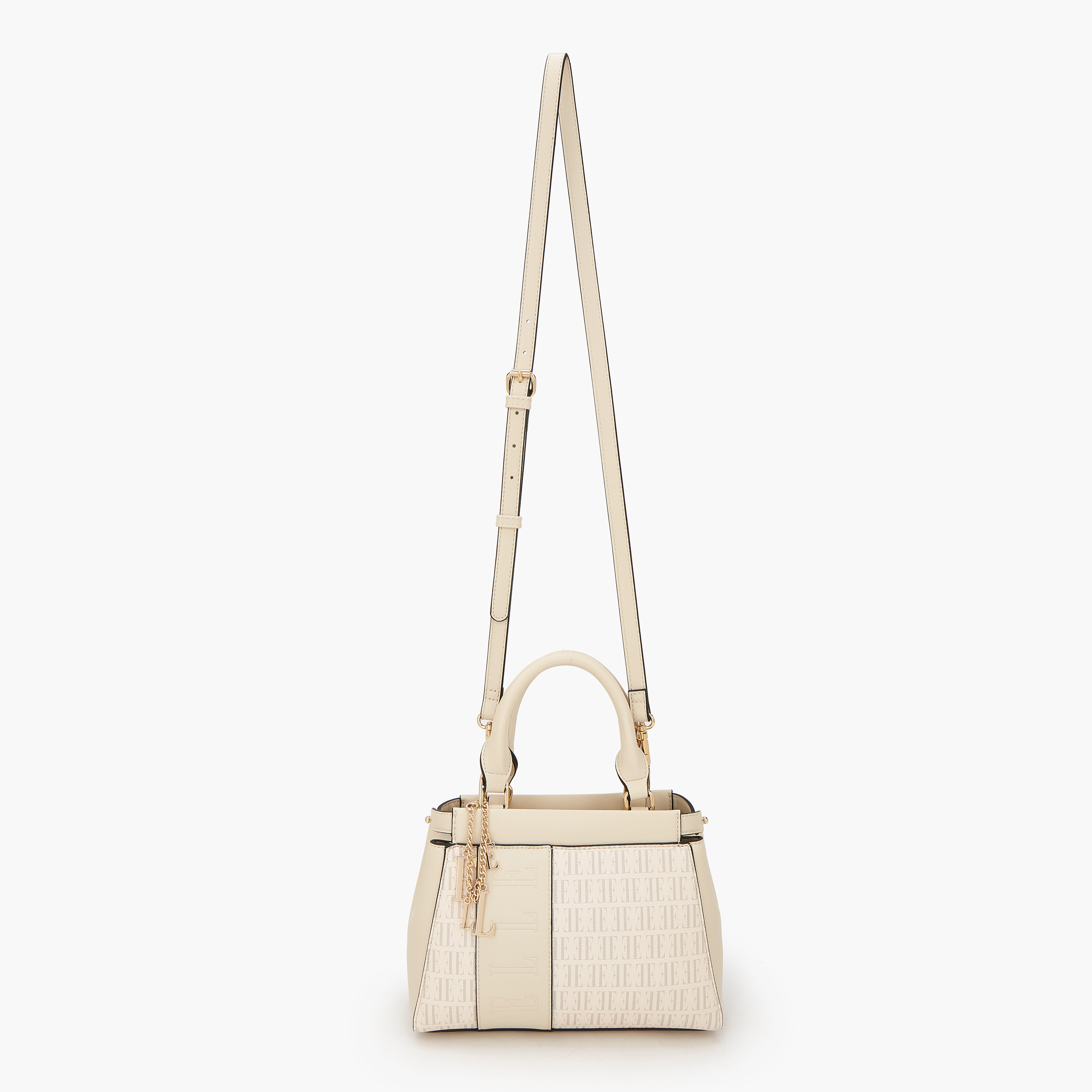 شنطة ساتشيل بطبعات مونوجرام وحزام قابل للفصل من إيل-women-bagsandwallets-handbags-image-2
