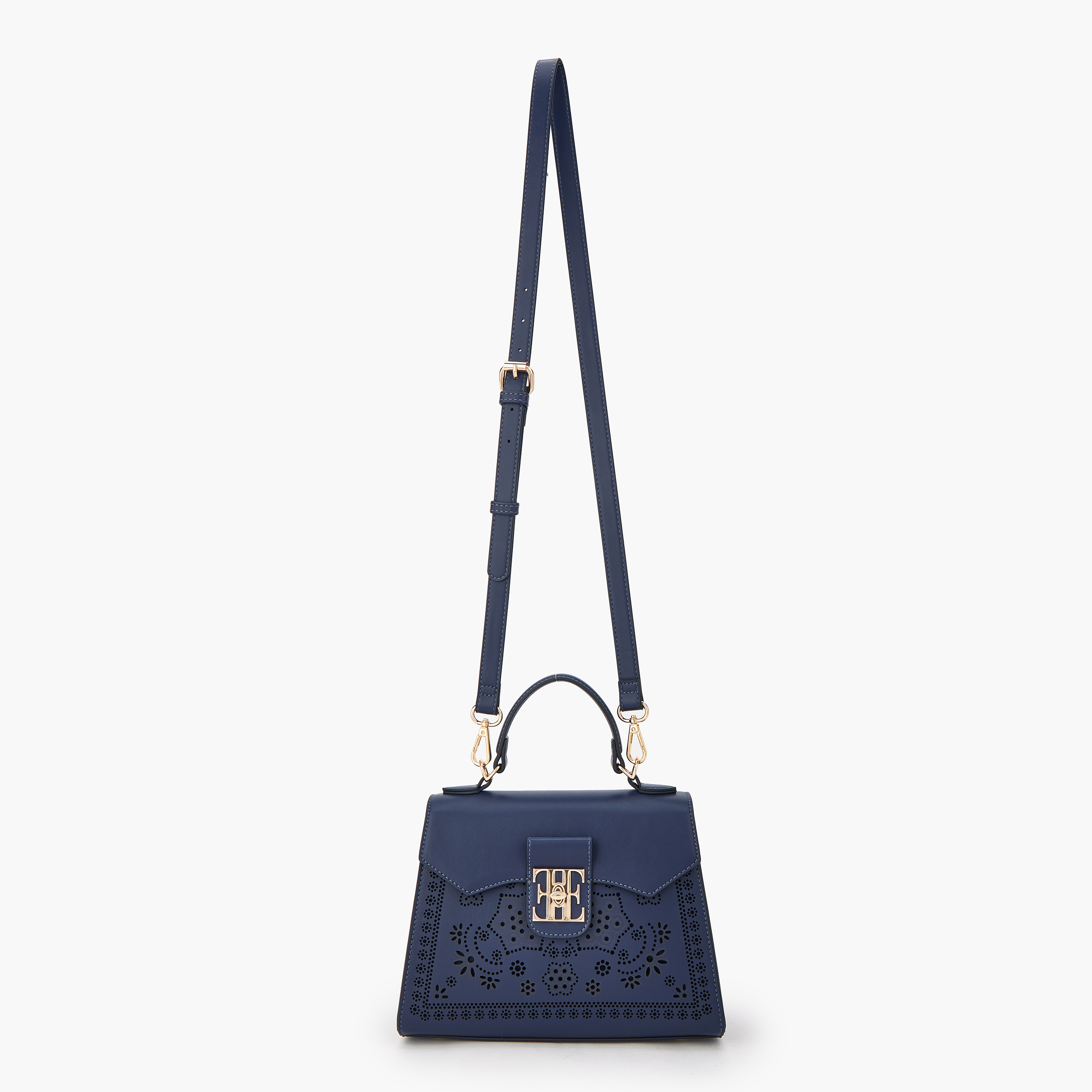شنطة ساتشيل بحزام قابل للفصل ونقوش مفرغة من إيل-women-bagsandwallets-handbags-image-2