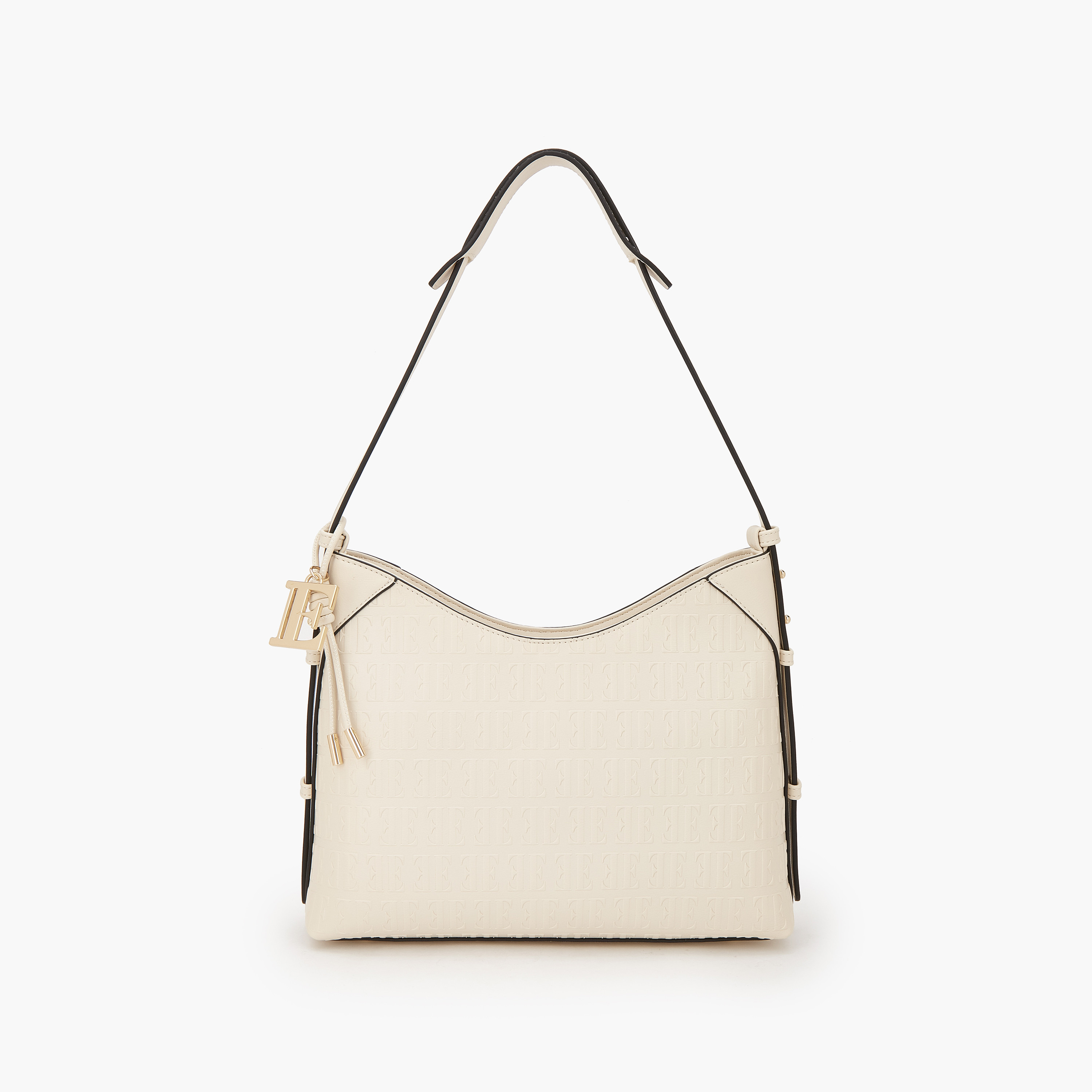 شنطة كتف منقوشة بمقبض حزام من إيل-women-bagsandwallets-handbags-image-1