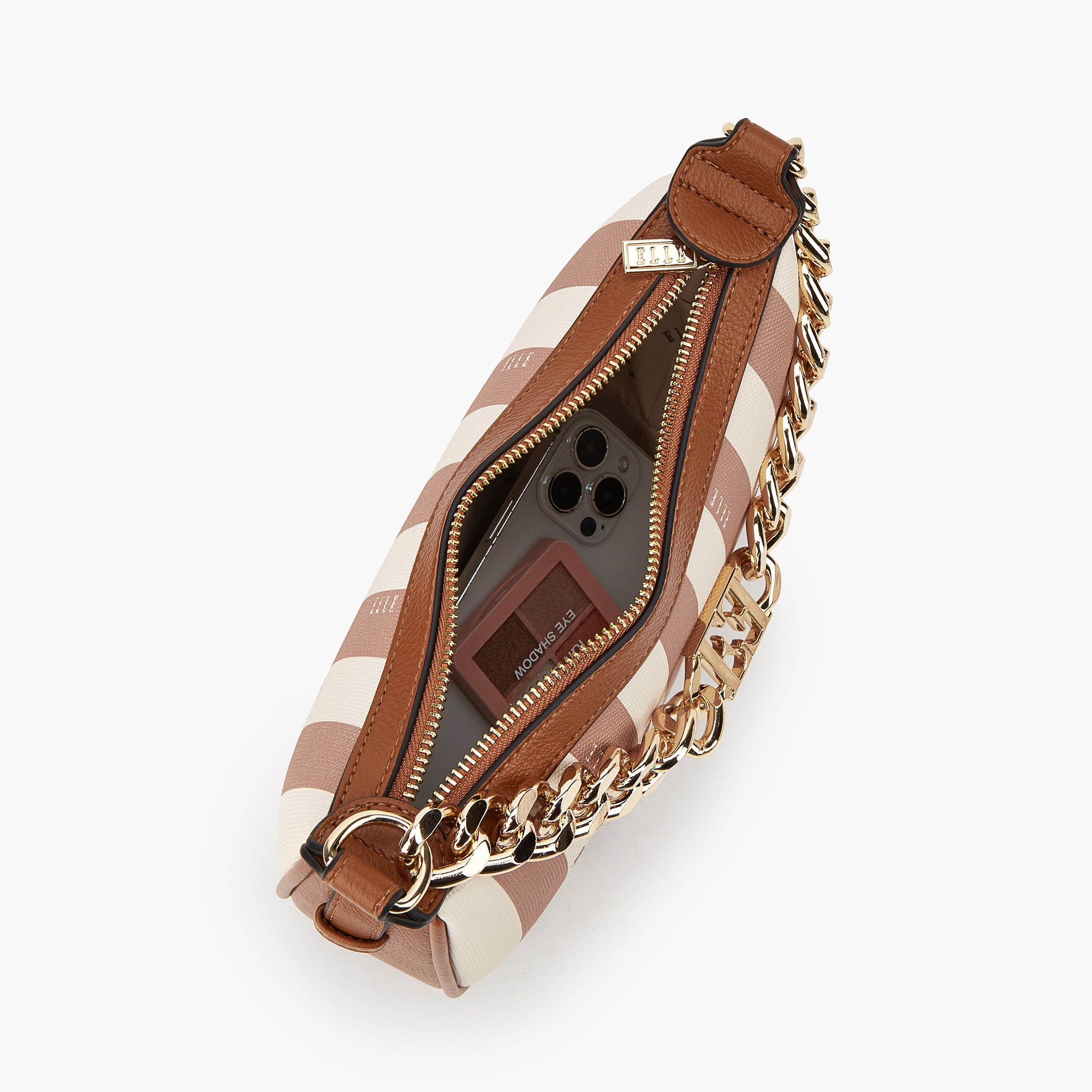 Elle Safiano Striped Crossbody Bag with Chain Accent-women-bagsandwallets-handbags-image-7