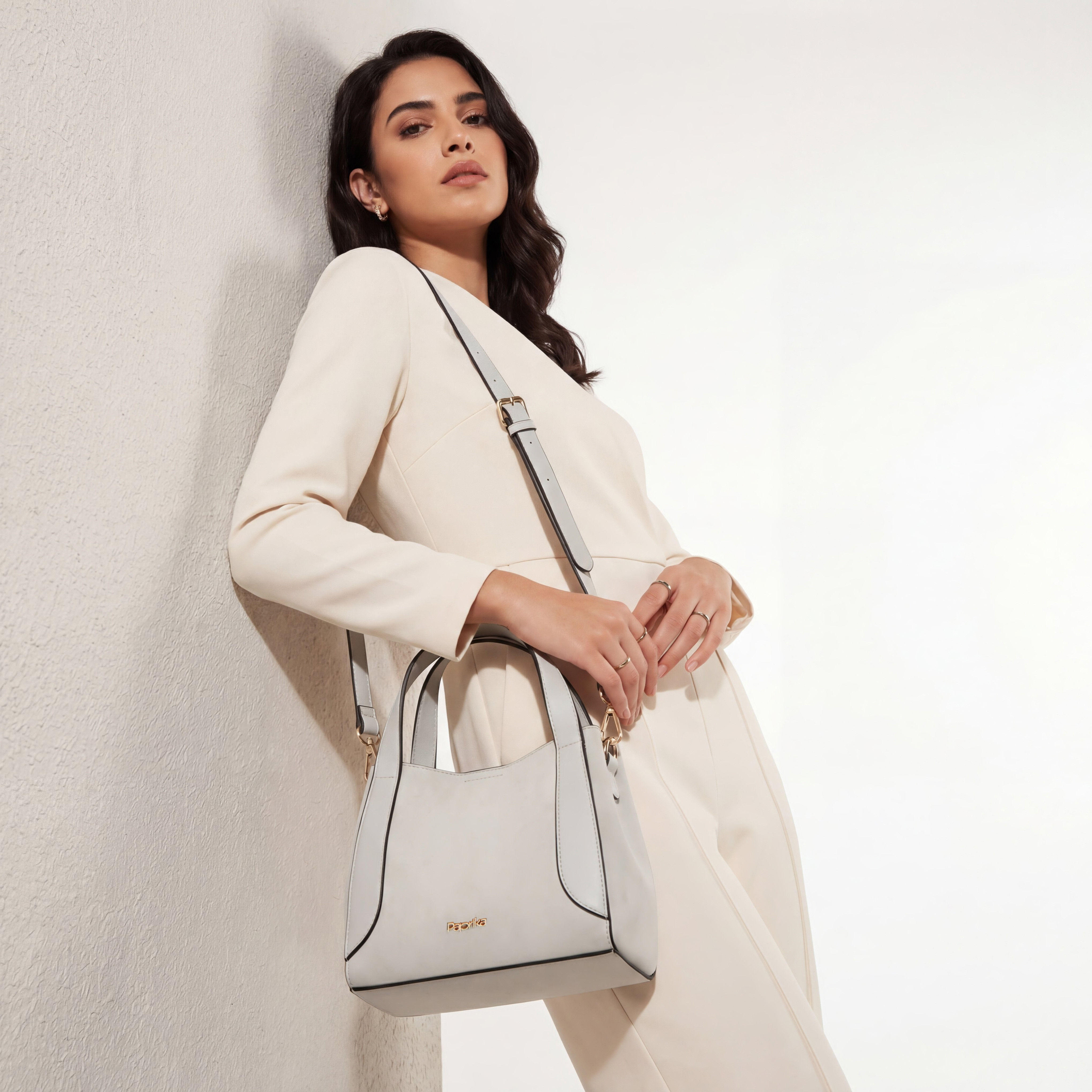 Paprika Solid Tote Bag with Detachable Strap-women-bagsandwallets-handbags-image-2