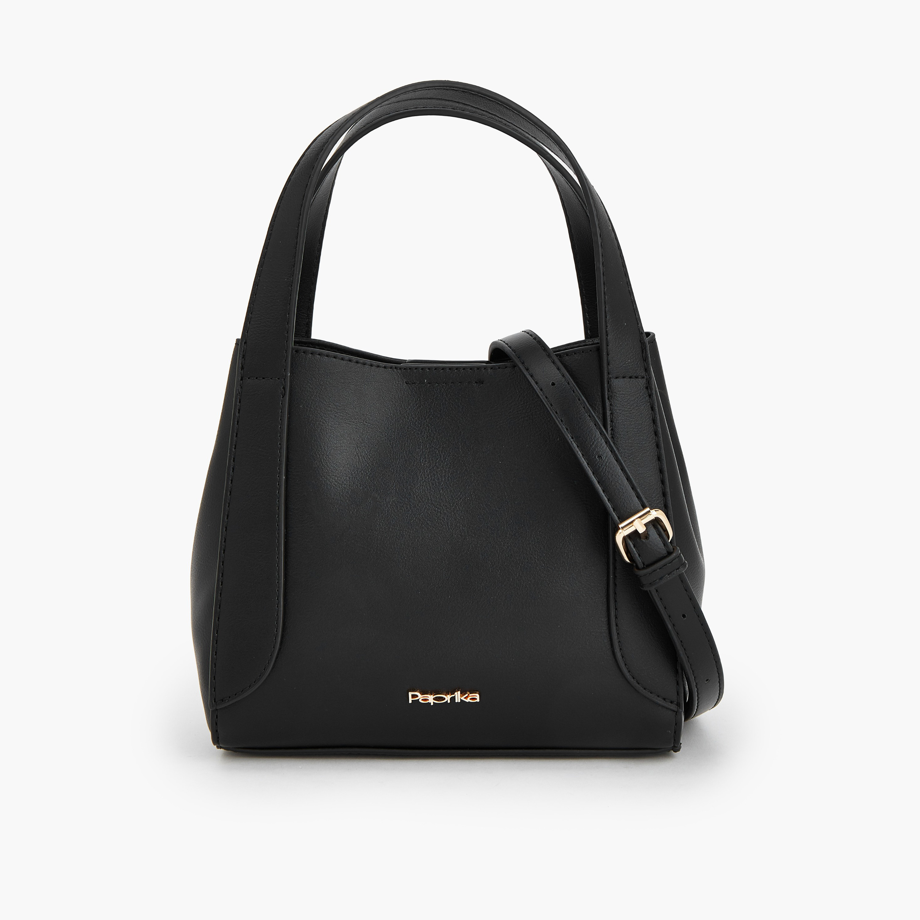 Paprika Solid Tote Bag with Detachable Strap-women-bagsandwallets-handbags-image-1