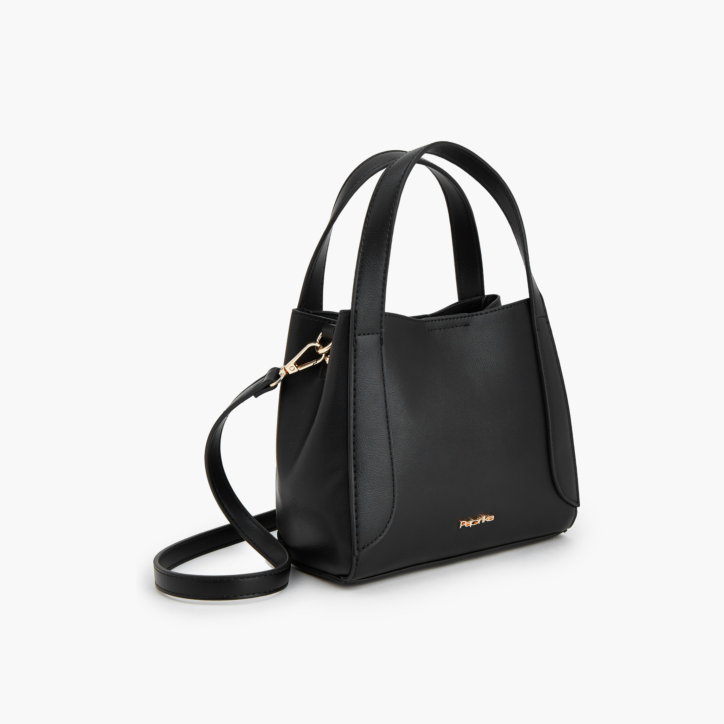 Paprika Solid Tote Bag with Detachable Strap-women-bagsandwallets-handbags-image-4