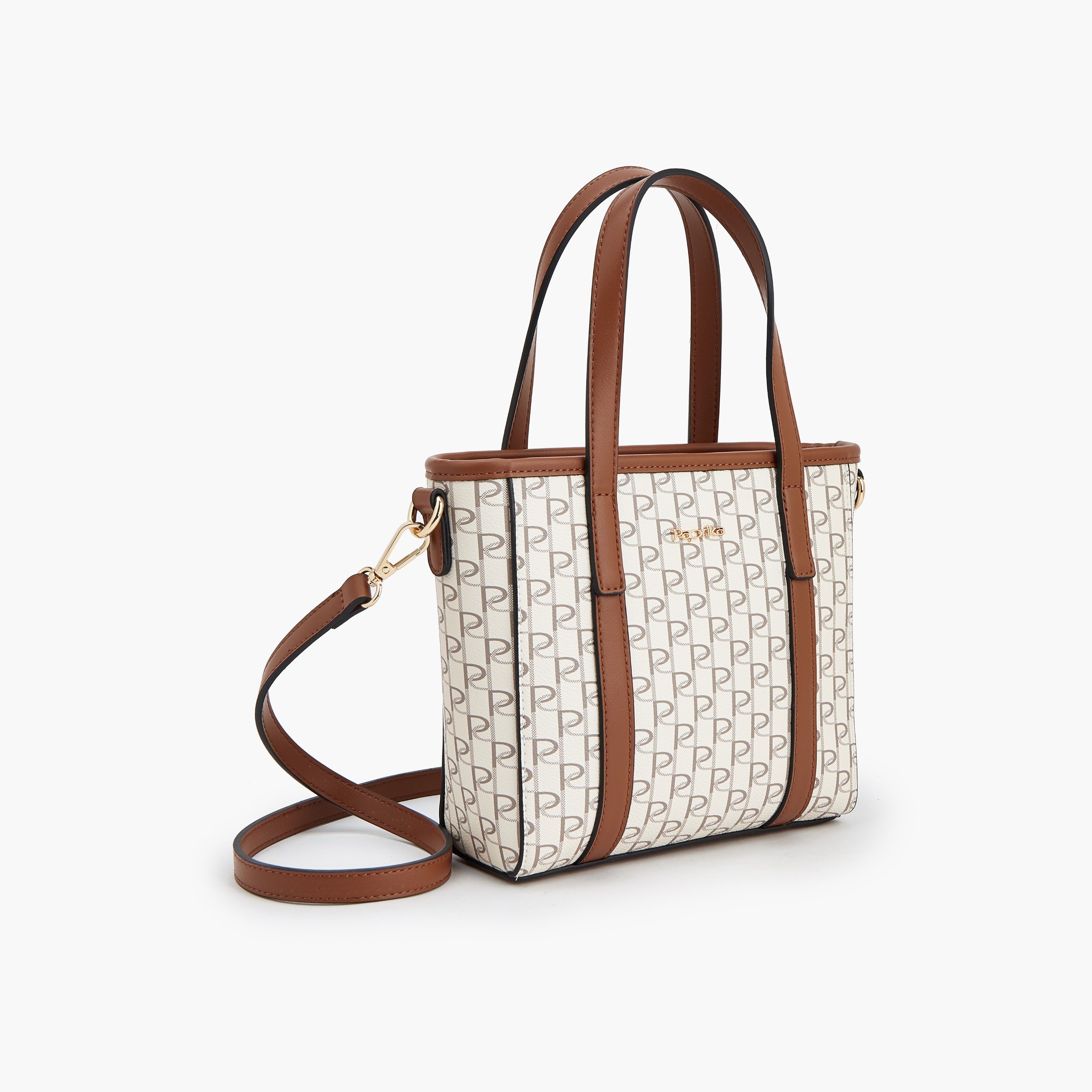 شنطة توتي بحزام قابل للفصل وطبعات مونوجرام من بابريكا-women-bagsandwallets-handbags-image-4