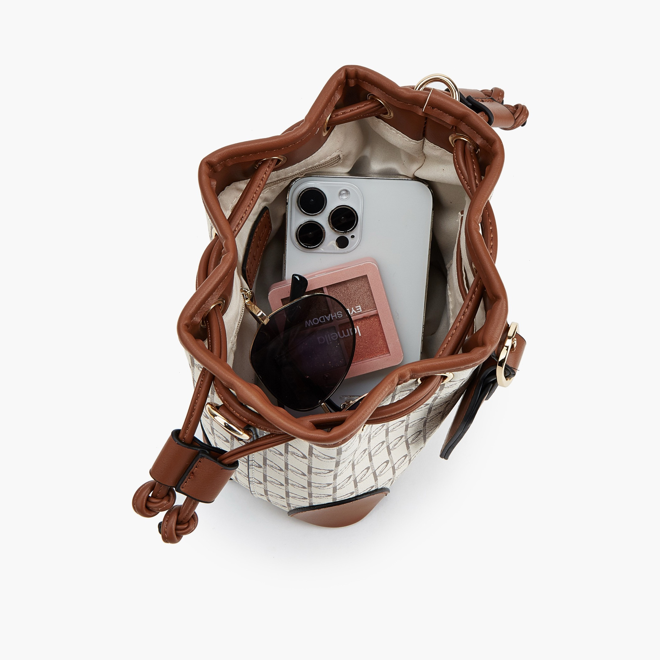 شنطة دلو برباط إغلاق وطبعات مونوجرام من بابريكا-women-bagsandwallets-handbags-image-8