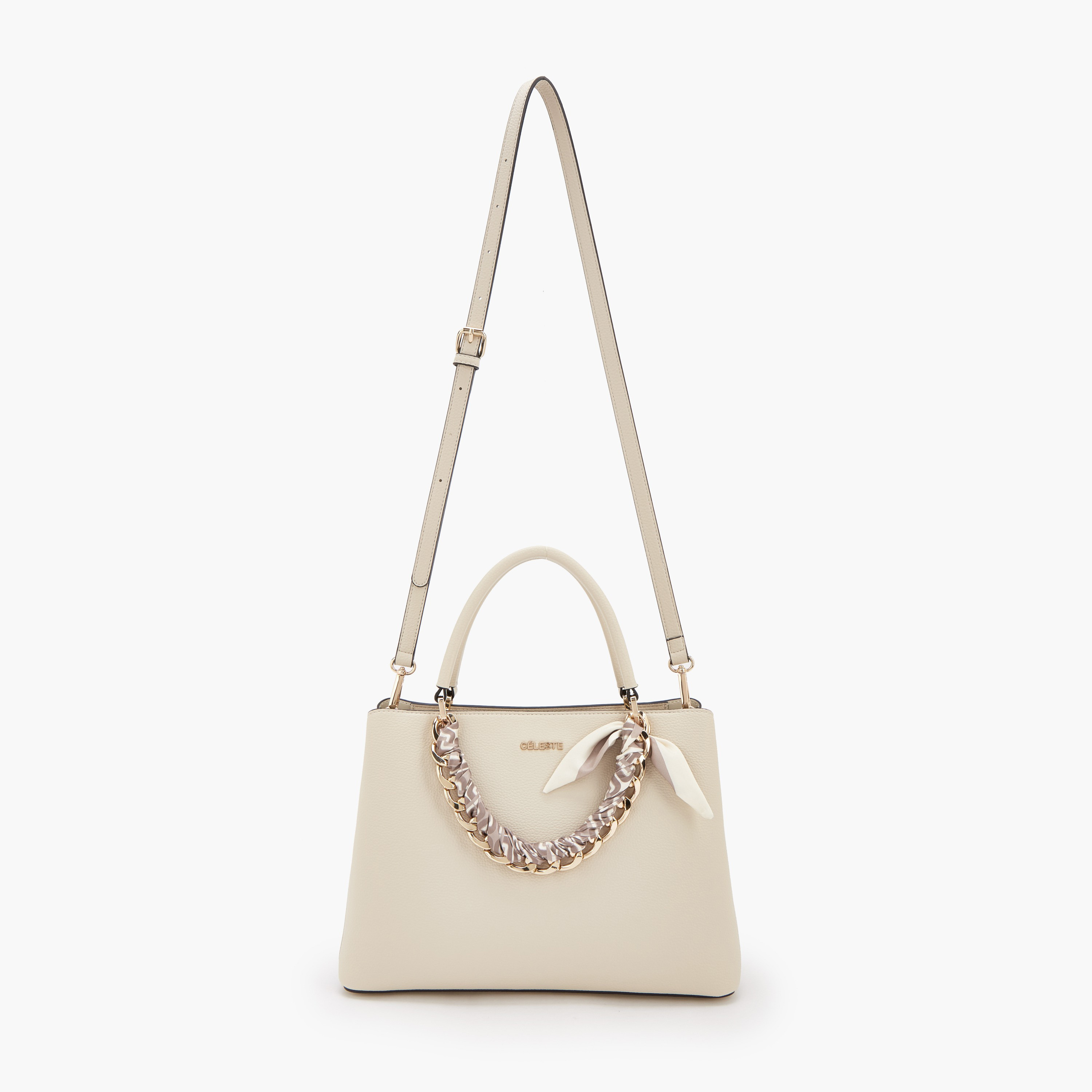 Celeste Chain Accent Tote Bag with Detachable Strap-women-bagsandwallets-handbags-image-2