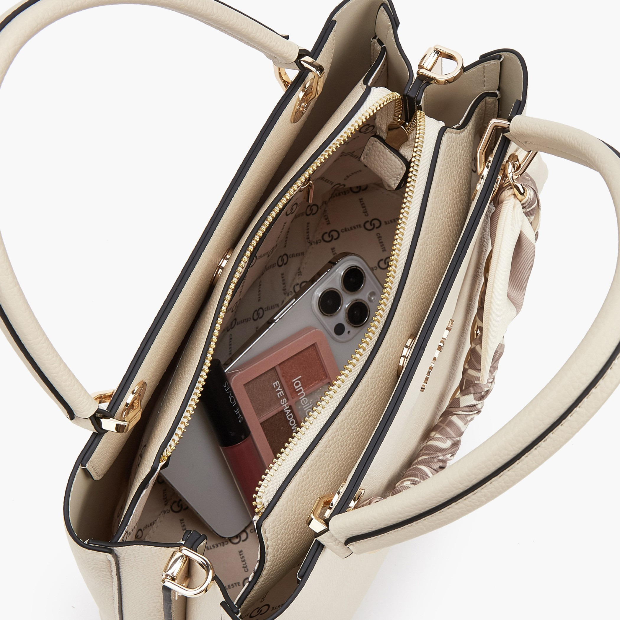 Celeste Chain Accent Tote Bag with Detachable Strap-women-bagsandwallets-handbags-image-7