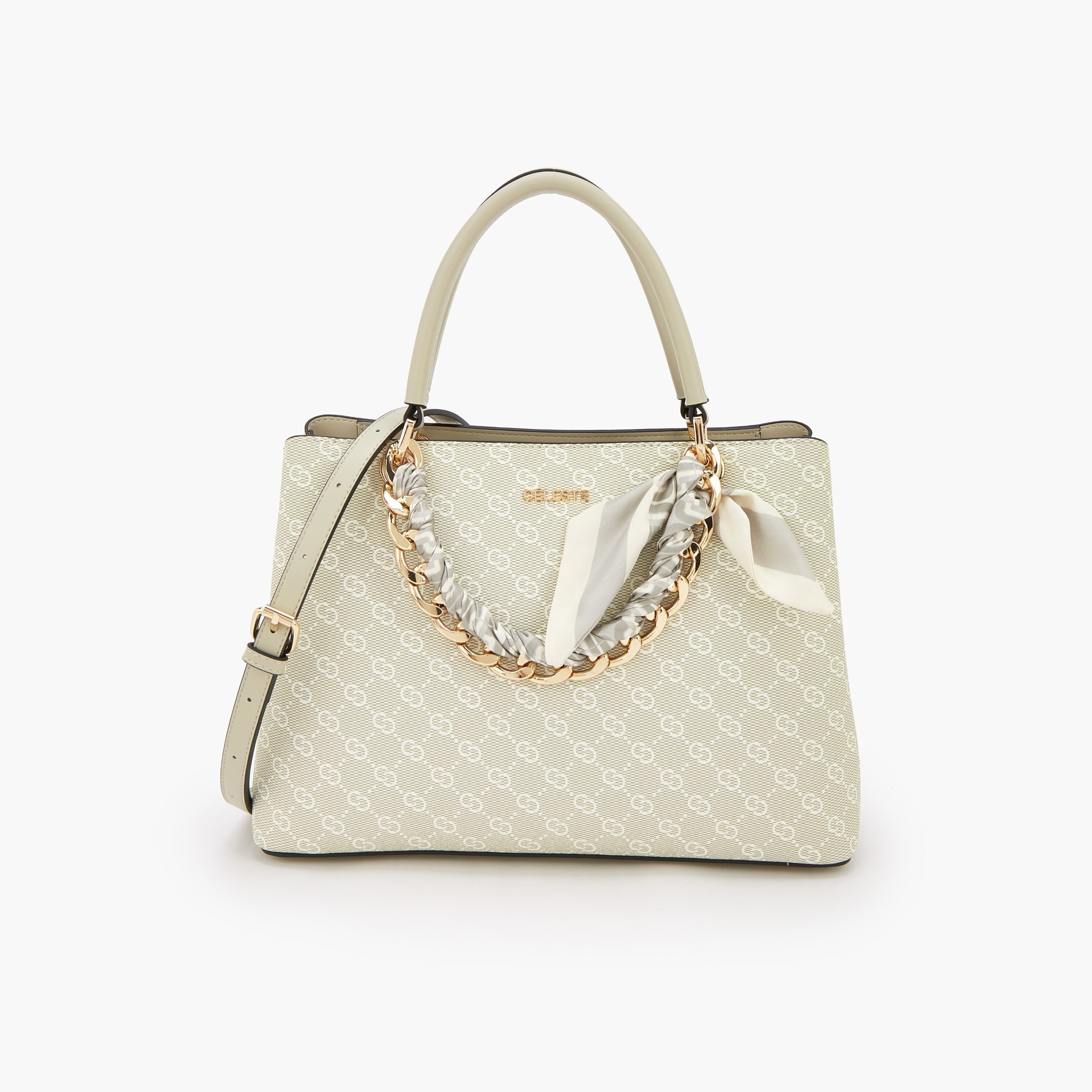 شنطة توتي بطبعات مونوجرام وحزام قابل للفصل من سيليست-women-bagsandwallets-handbags-image-1