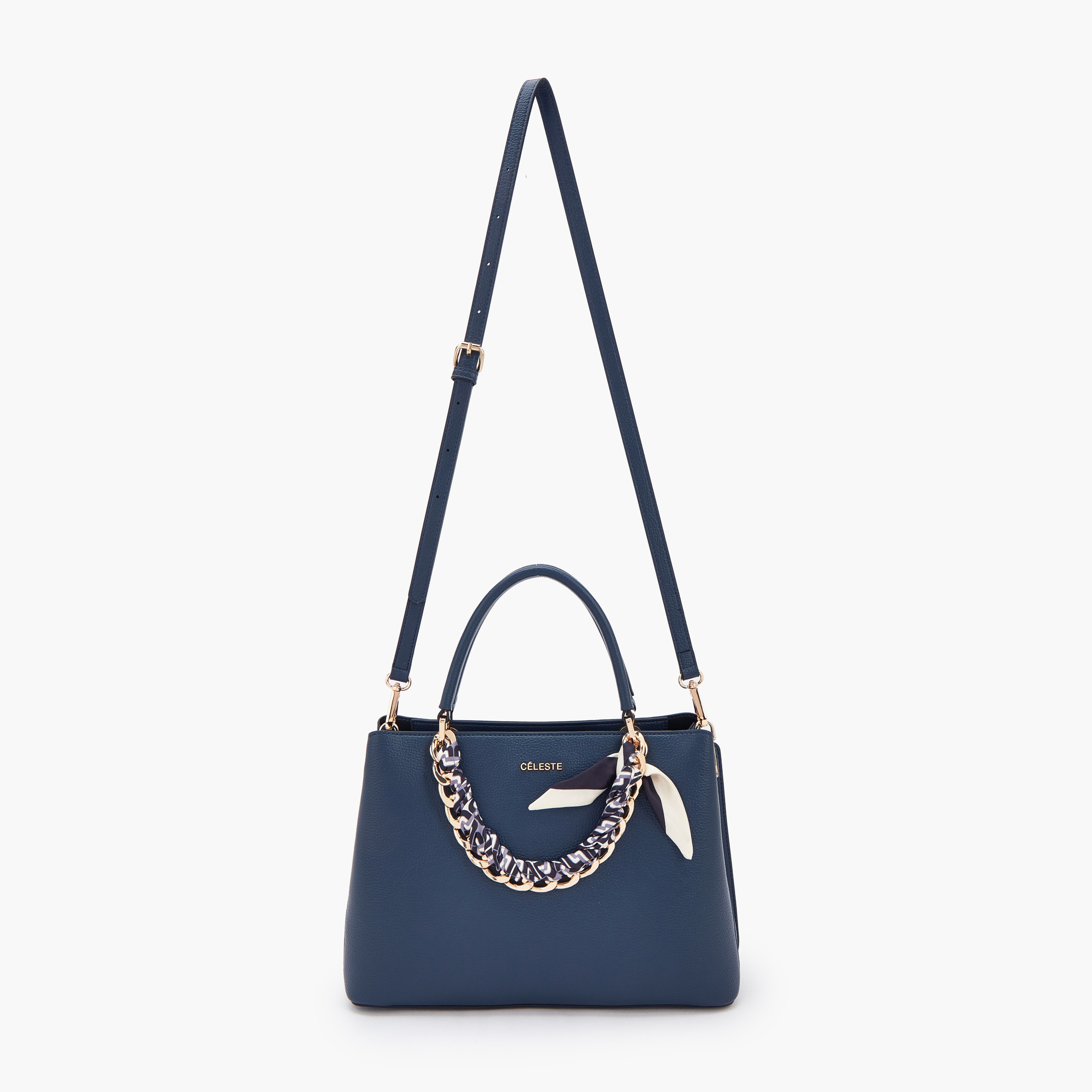 Celeste Chain Accent Tote Bag with Detachable Strap-women-bagsandwallets-handbags-image-2