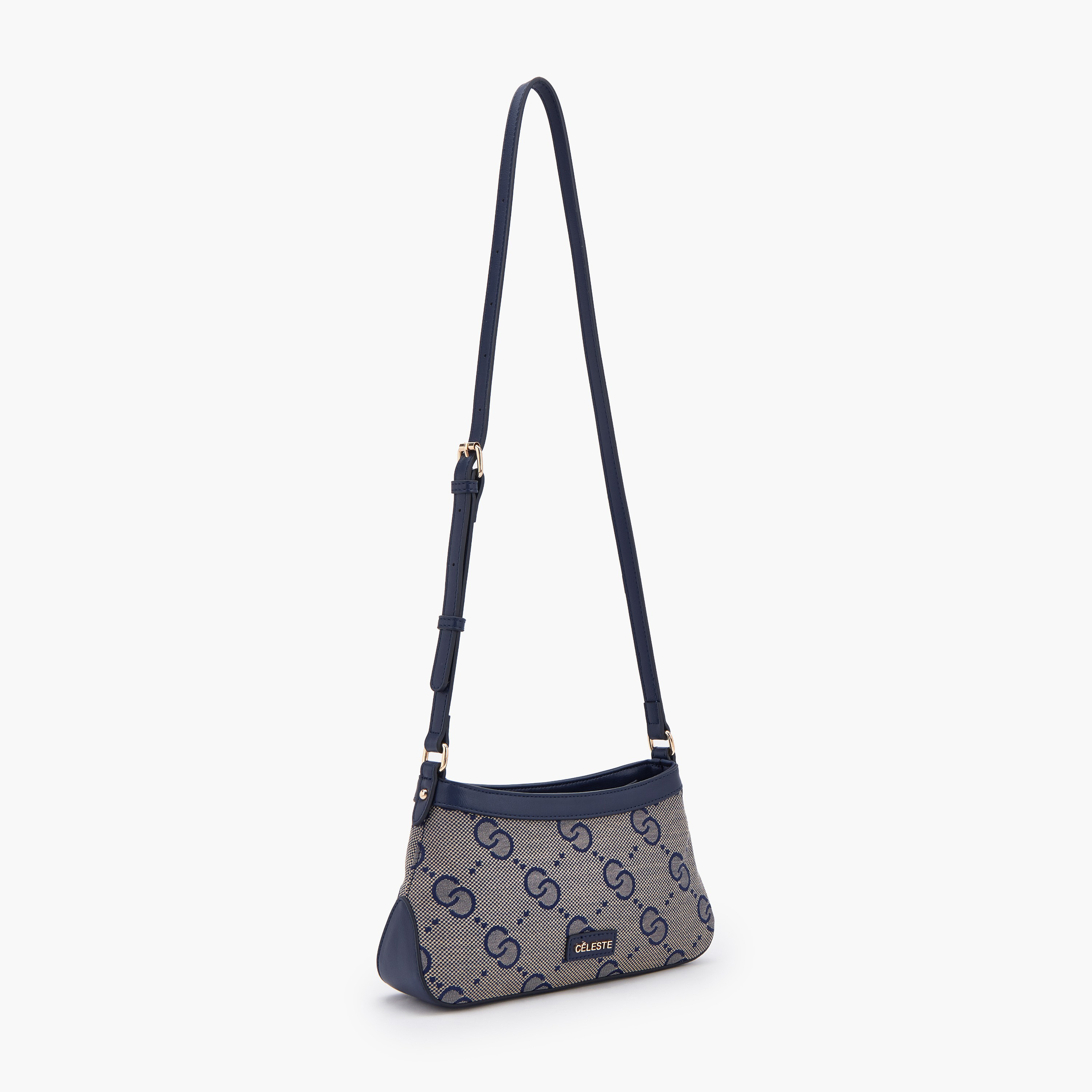 شنطة كروس بودي بارزة الملمس بحزام قابل للتعديل من سيليست-women-bagsandwallets-handbags-image-2