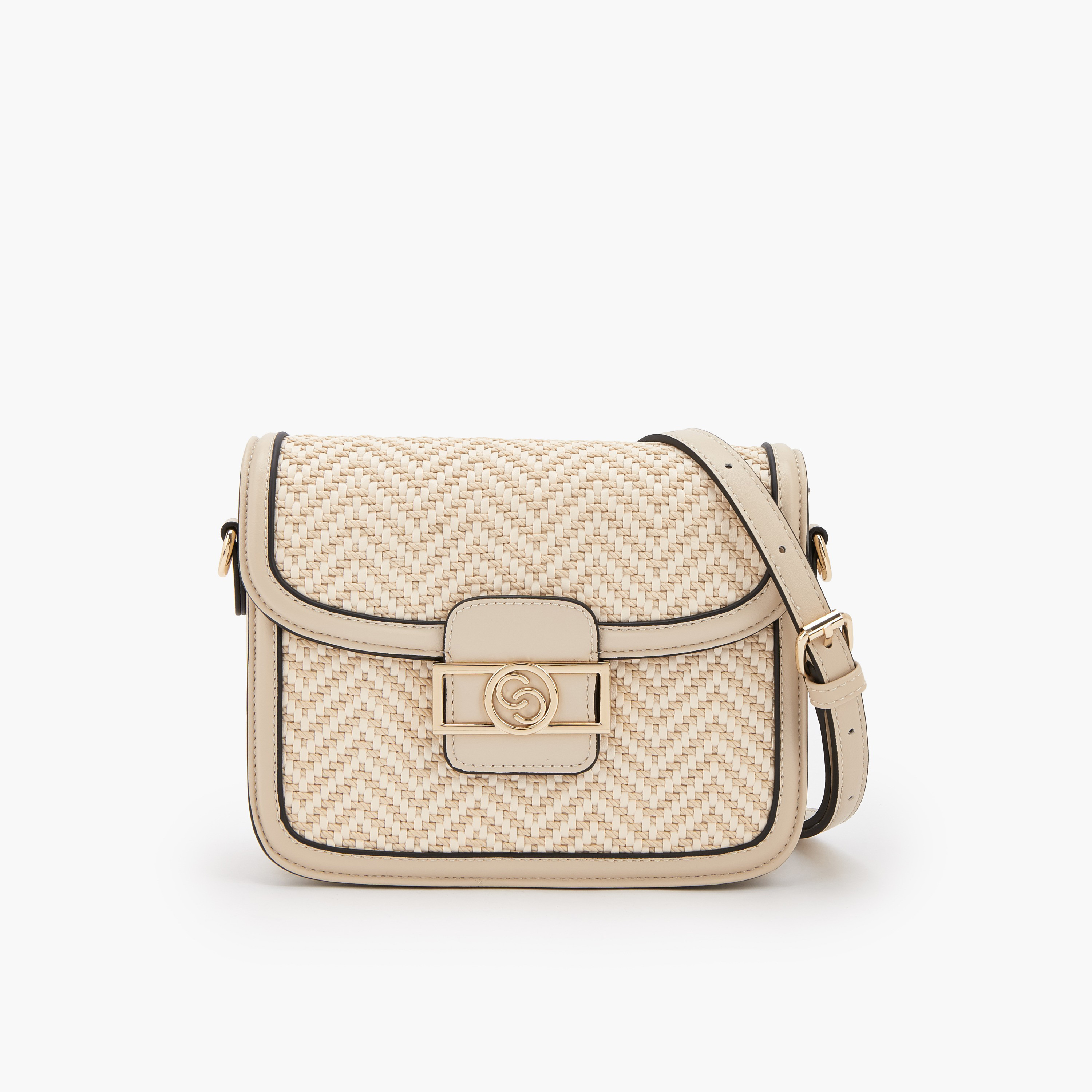 شنطة كروس بودي بارزة الملمس بحزام قابل للفصل من سيليست-women-bagsandwallets-handbags-image-1