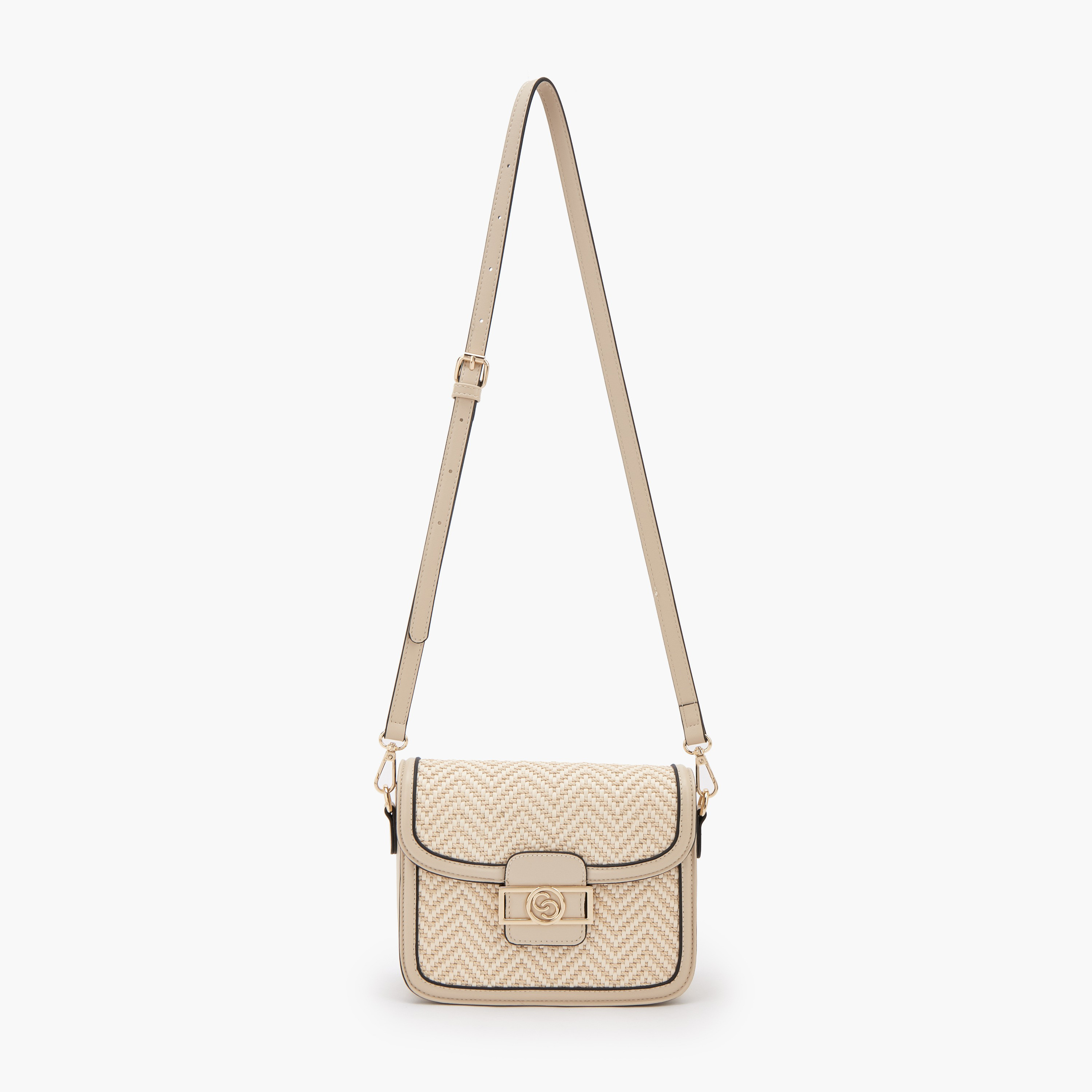 شنطة كروس بودي بارزة الملمس بحزام قابل للفصل من سيليست-women-bagsandwallets-handbags-image-2