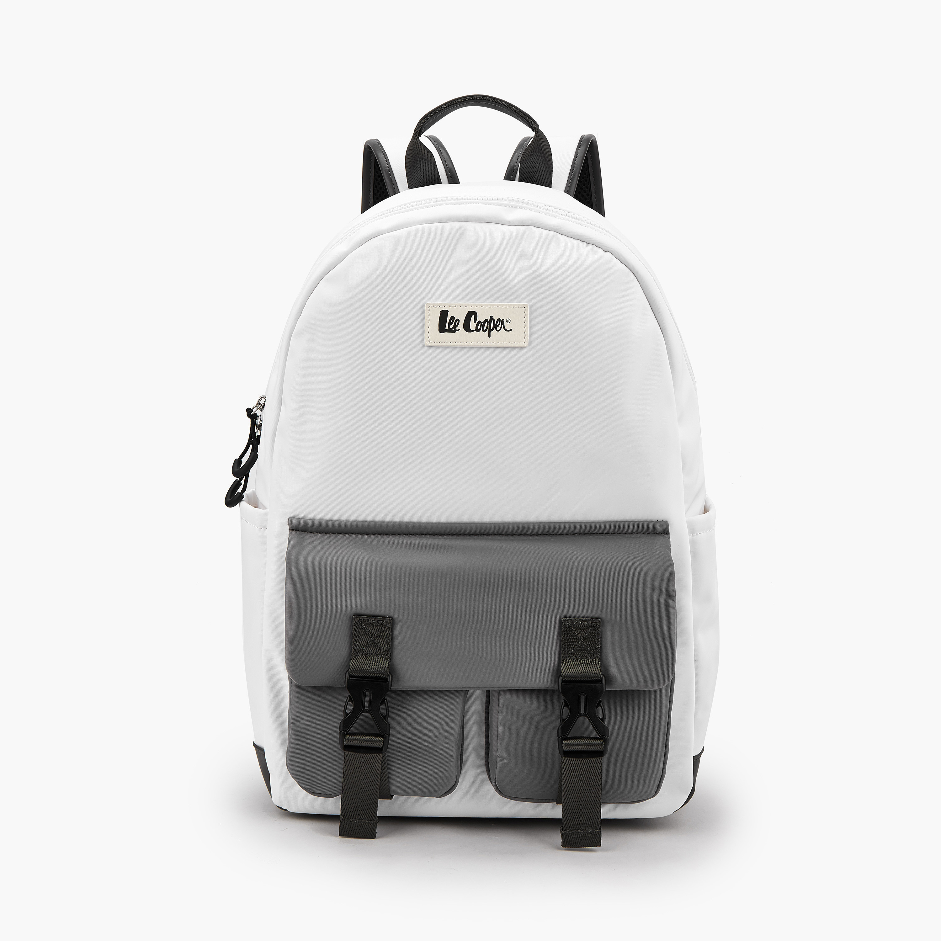 شنطة ظهر قماش سادة بأحزمة قابلة للتعديل من لي كوبر-women-bagsandwallets-backpacks-image-1