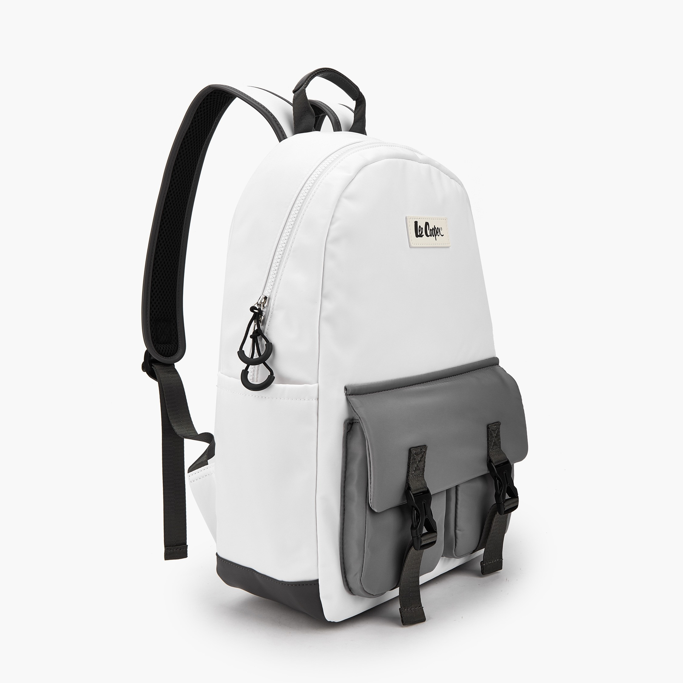شنطة ظهر قماش سادة بأحزمة قابلة للتعديل من لي كوبر-women-bagsandwallets-backpacks-image-2
