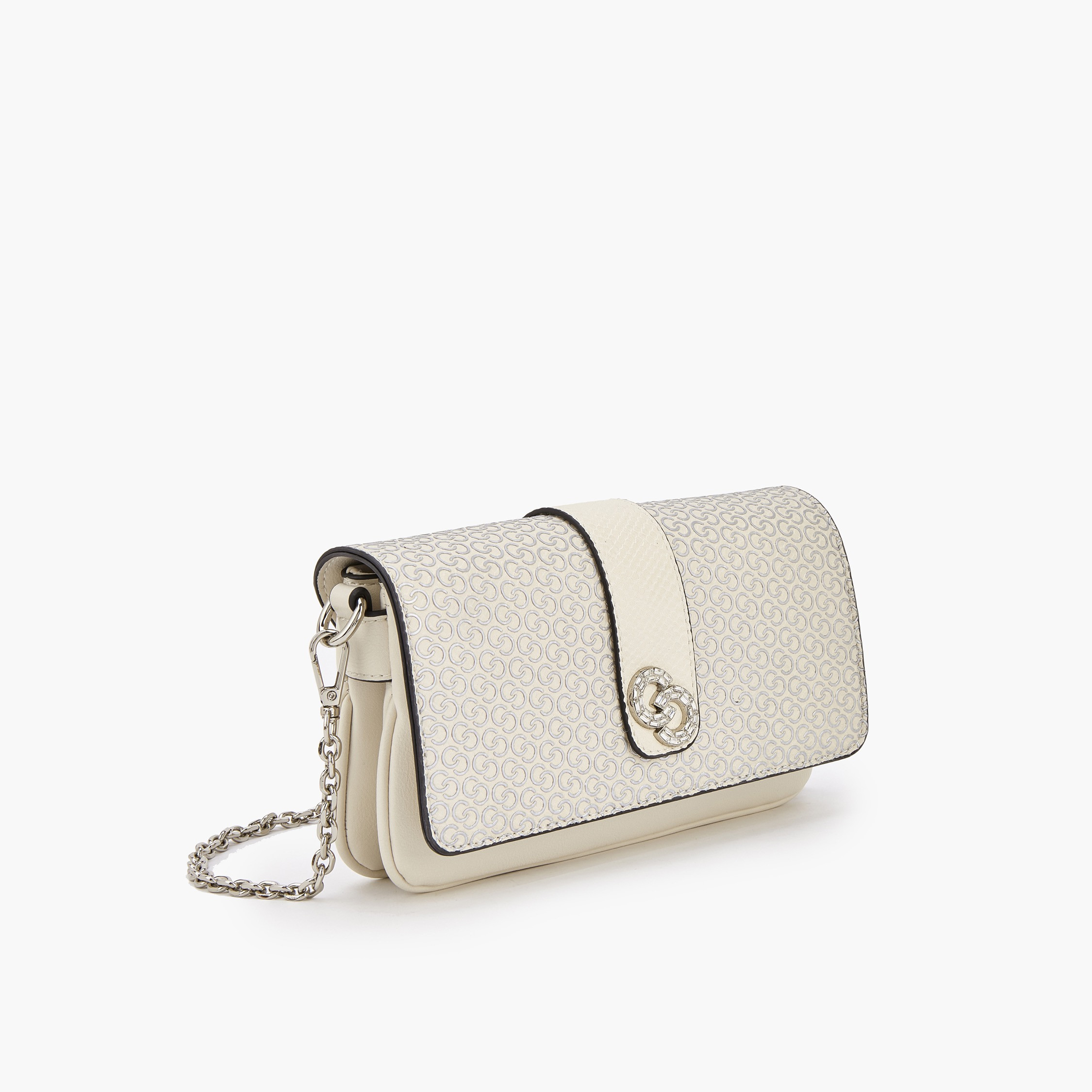 Celeste Monogram Print Sling Bag with Detachable Chain Strap-women-bagsandwallets-handbags-image-2